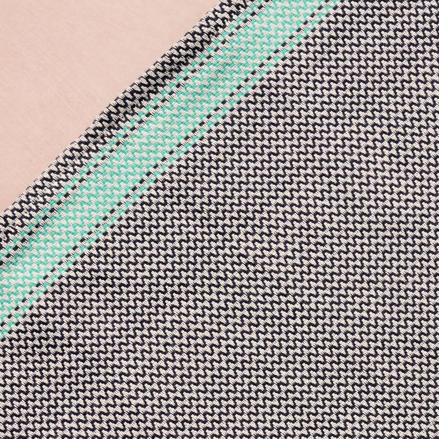 Matbakh Cotton Tea Towel - Blue with Aqua - Ten Thousand Villages