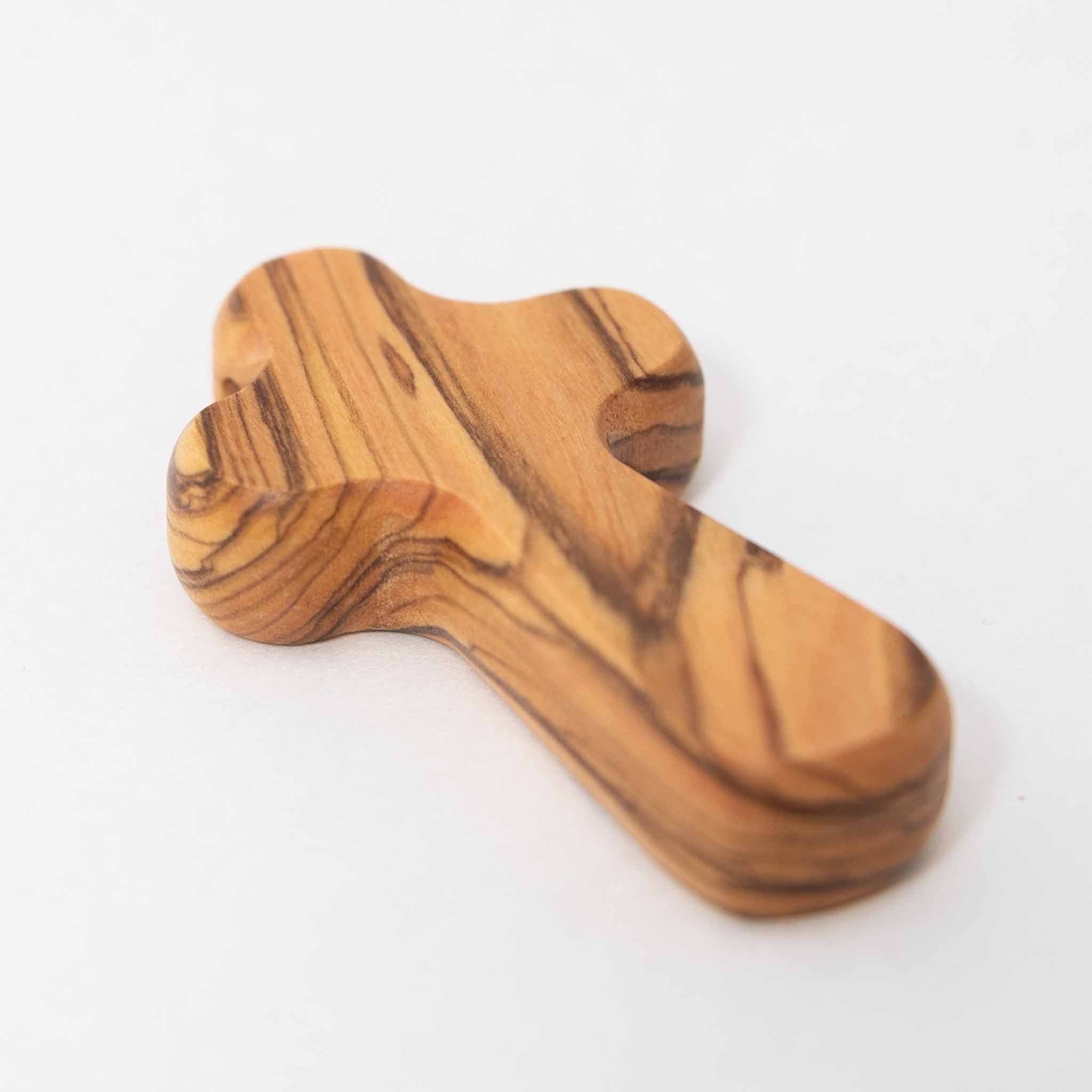 Duea Olive Wood Pocket Prayer Cross - Ten Thousand Villages