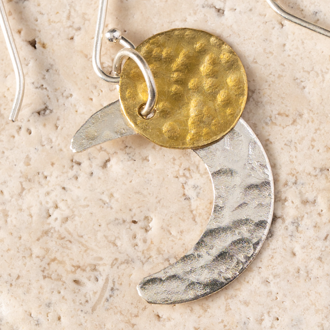 Nova Moons Mixed Metal Earrings - Ten Thousand Villages