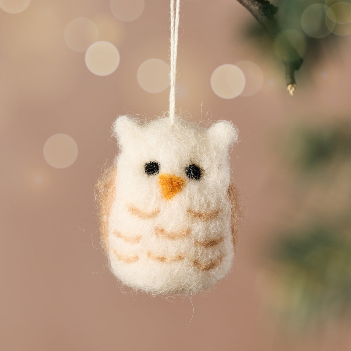 Wool Owl Ornament - Ten Thousand Villages