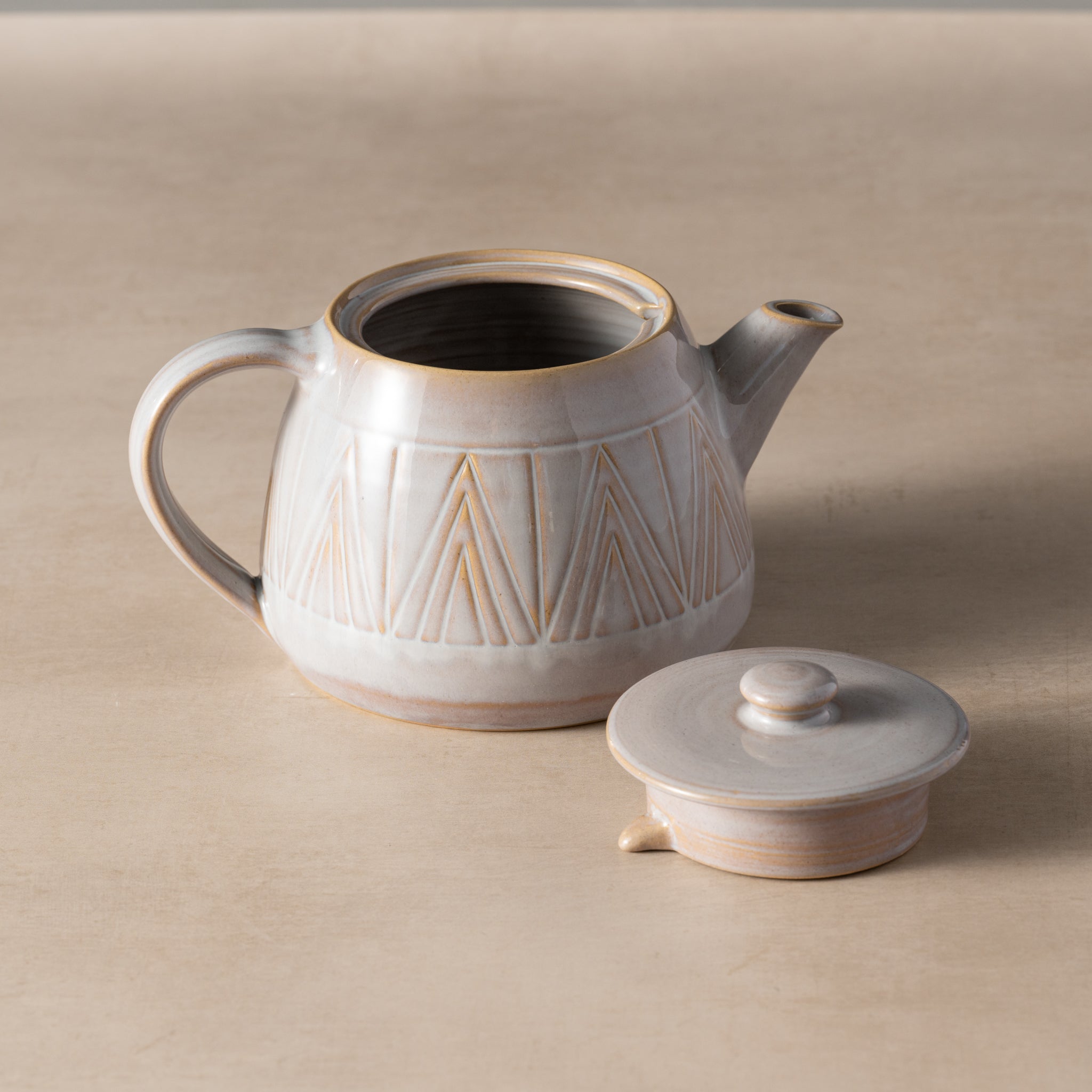 Mountain Peaks Ceramic Teapot - Ten Thousand Villages
