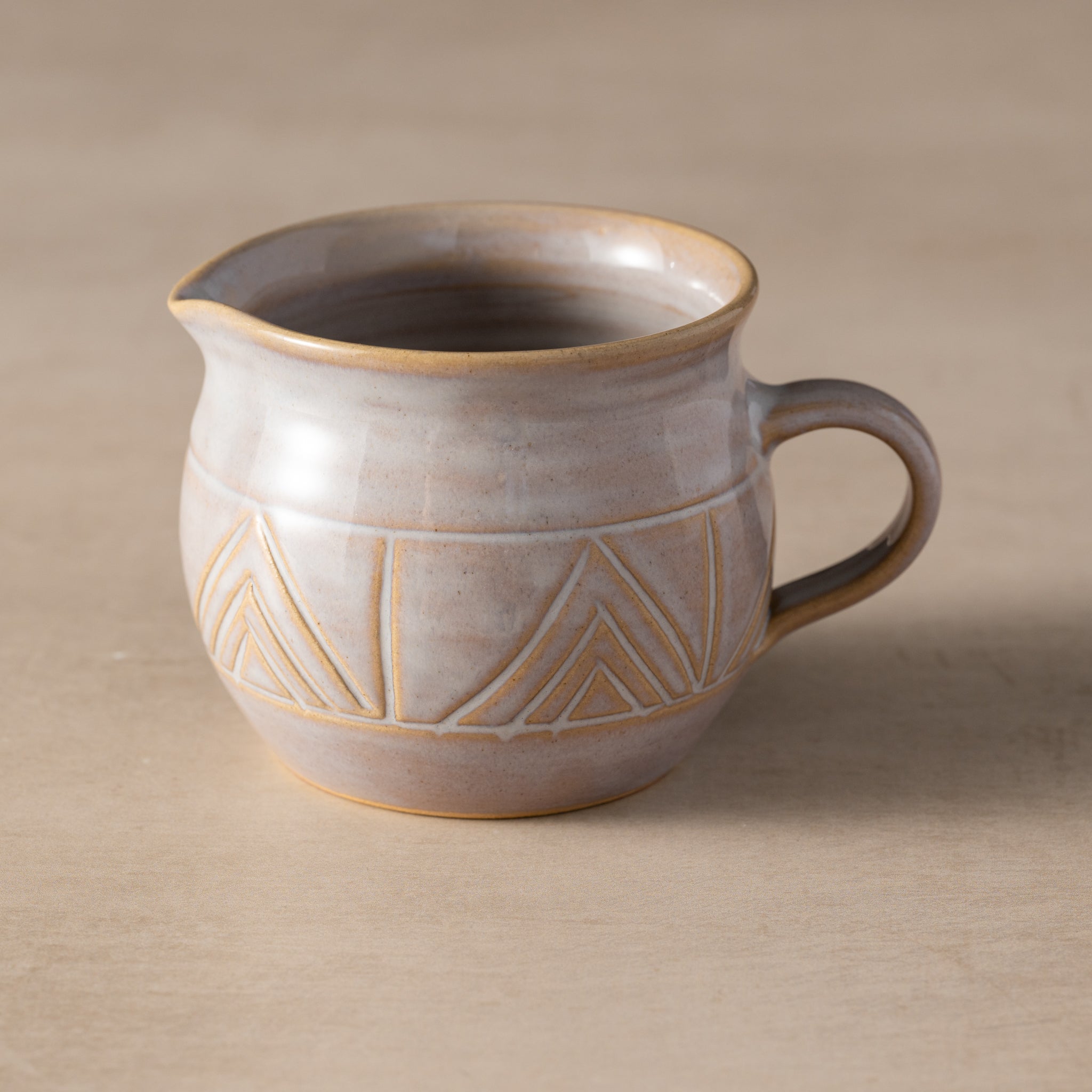 Mountain Peaks Ceramic Cream and Sugar Set - Ten Thousand Villages