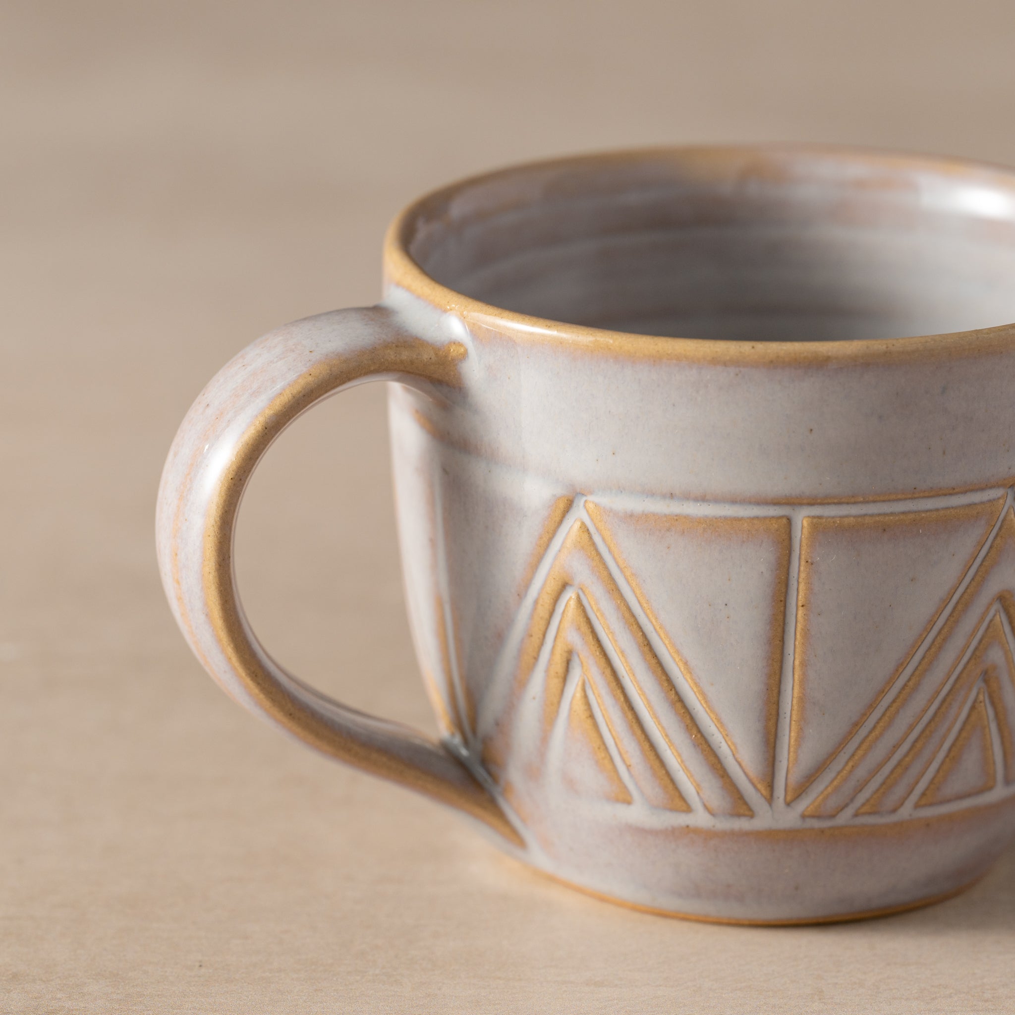 Mountain Peaks Ceramic Tea Cup - Ten Thousand Villages