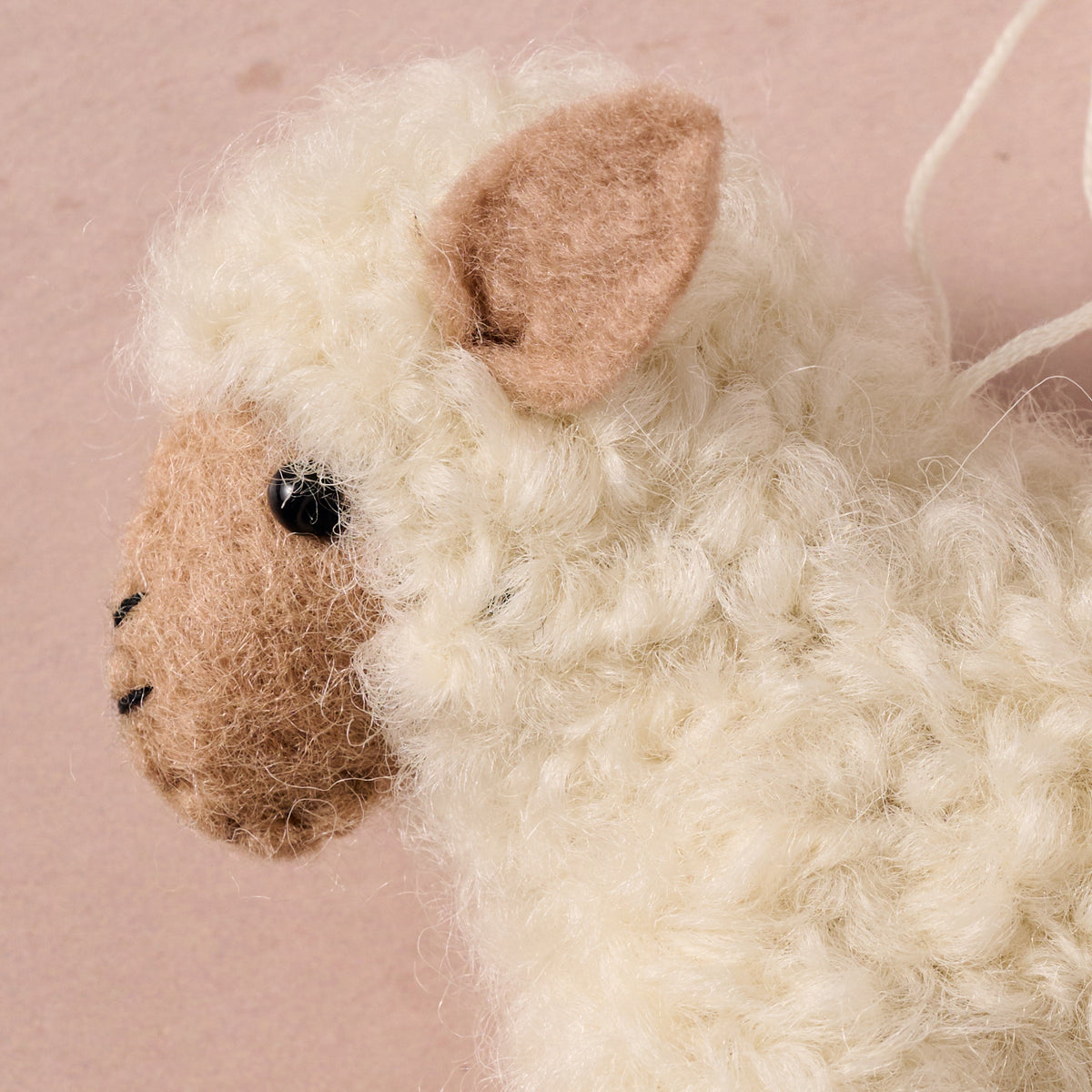 Sano Wool Sheep Ornament - Ten Thousand Villages