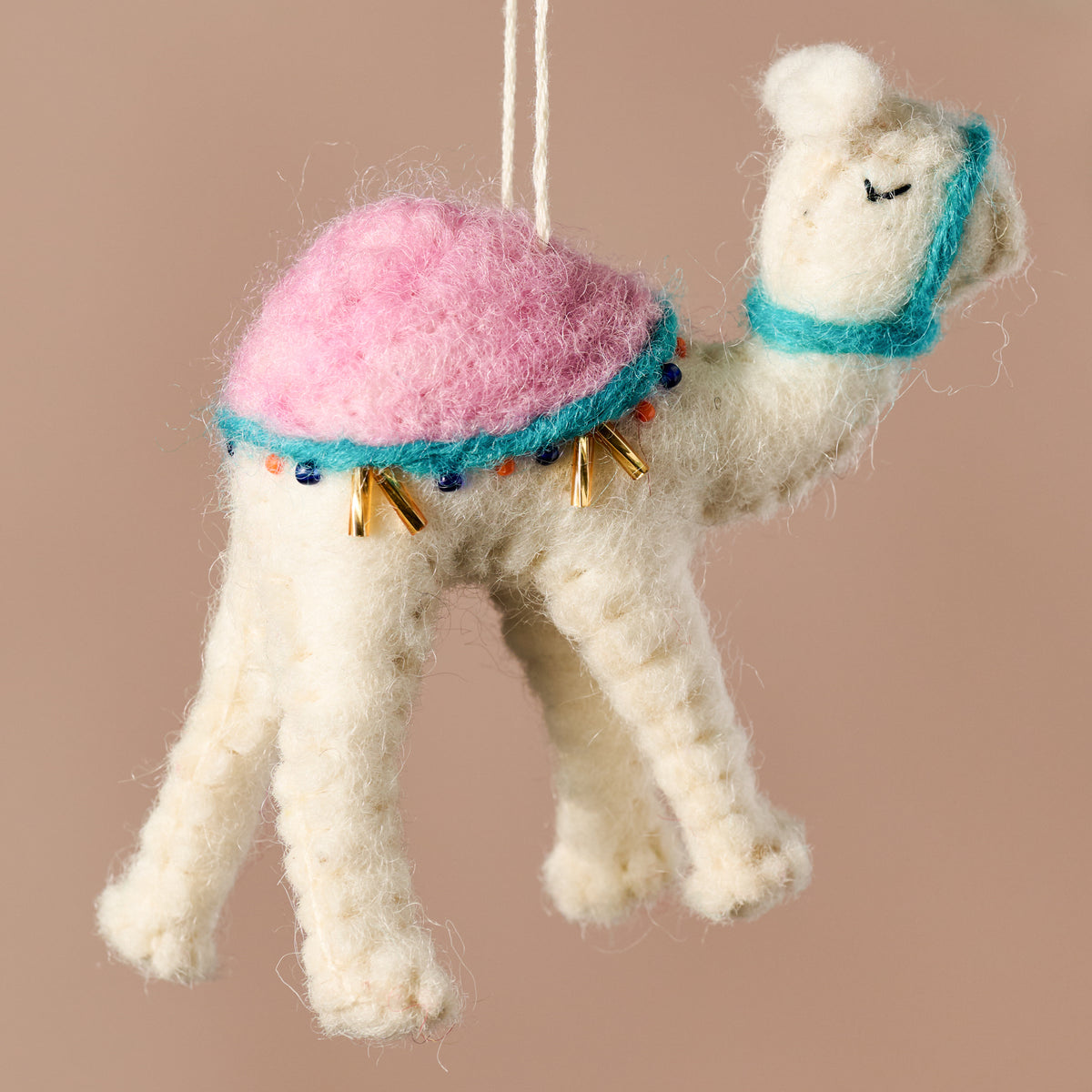 Mitho Wool Camel Ornament - Ten Thousand Villages