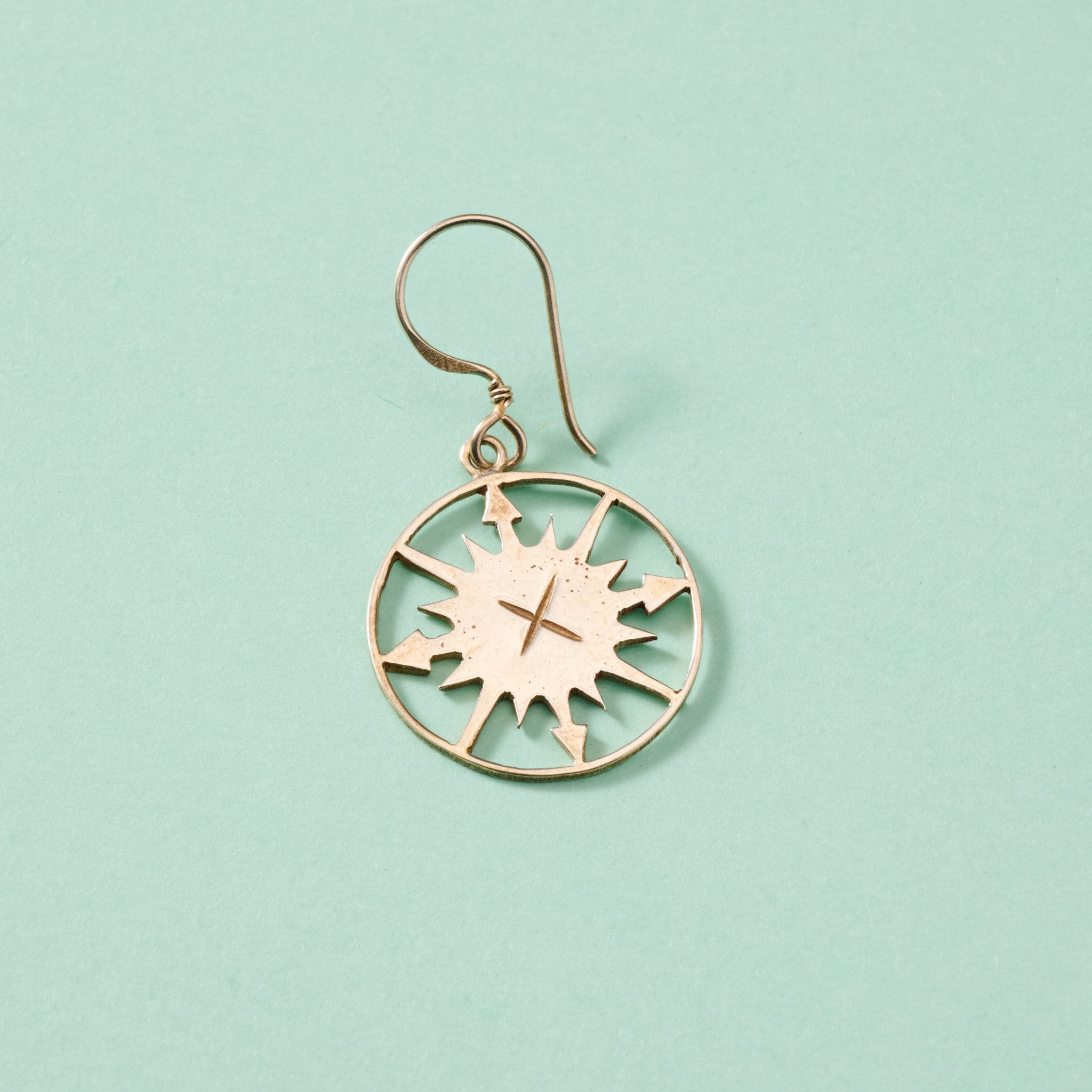 Lazimpat Compass Sun Earrings - Ten Thousand Villages