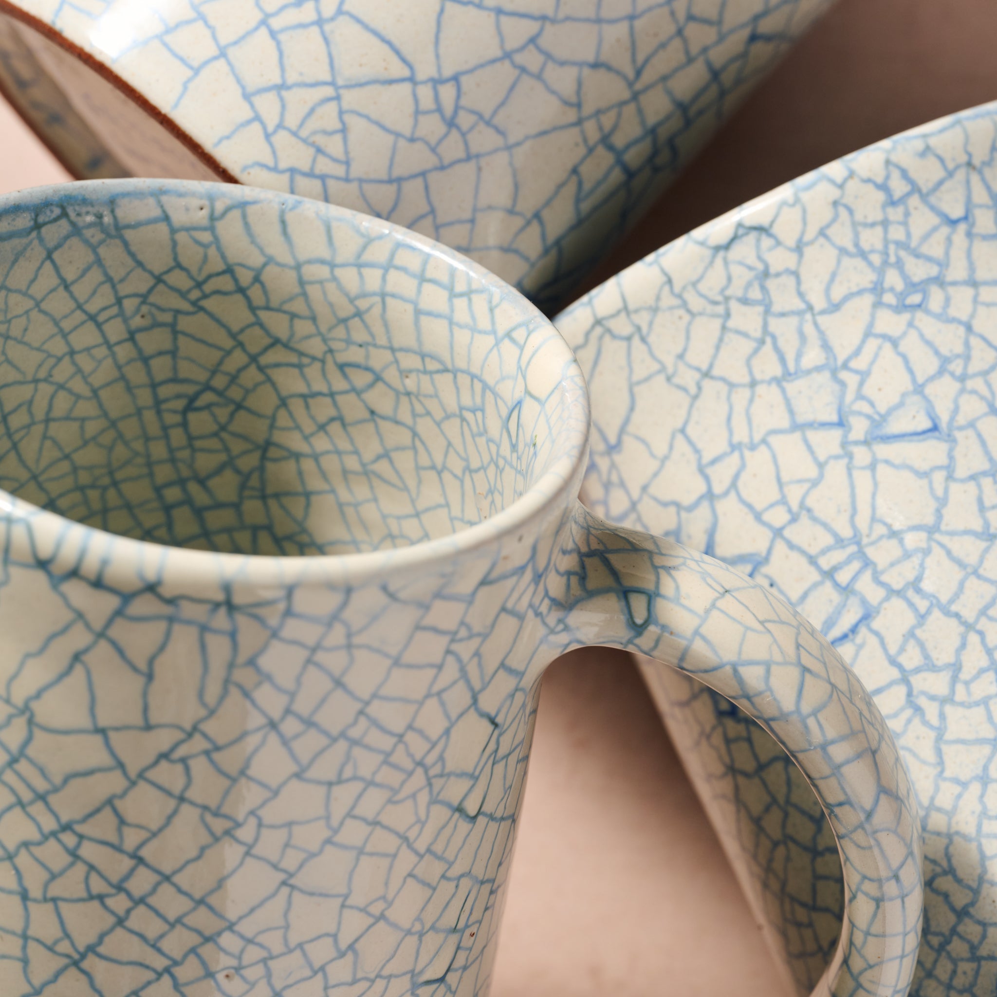 Ciya Blue Crackle Mug - Ten Thousand Villages