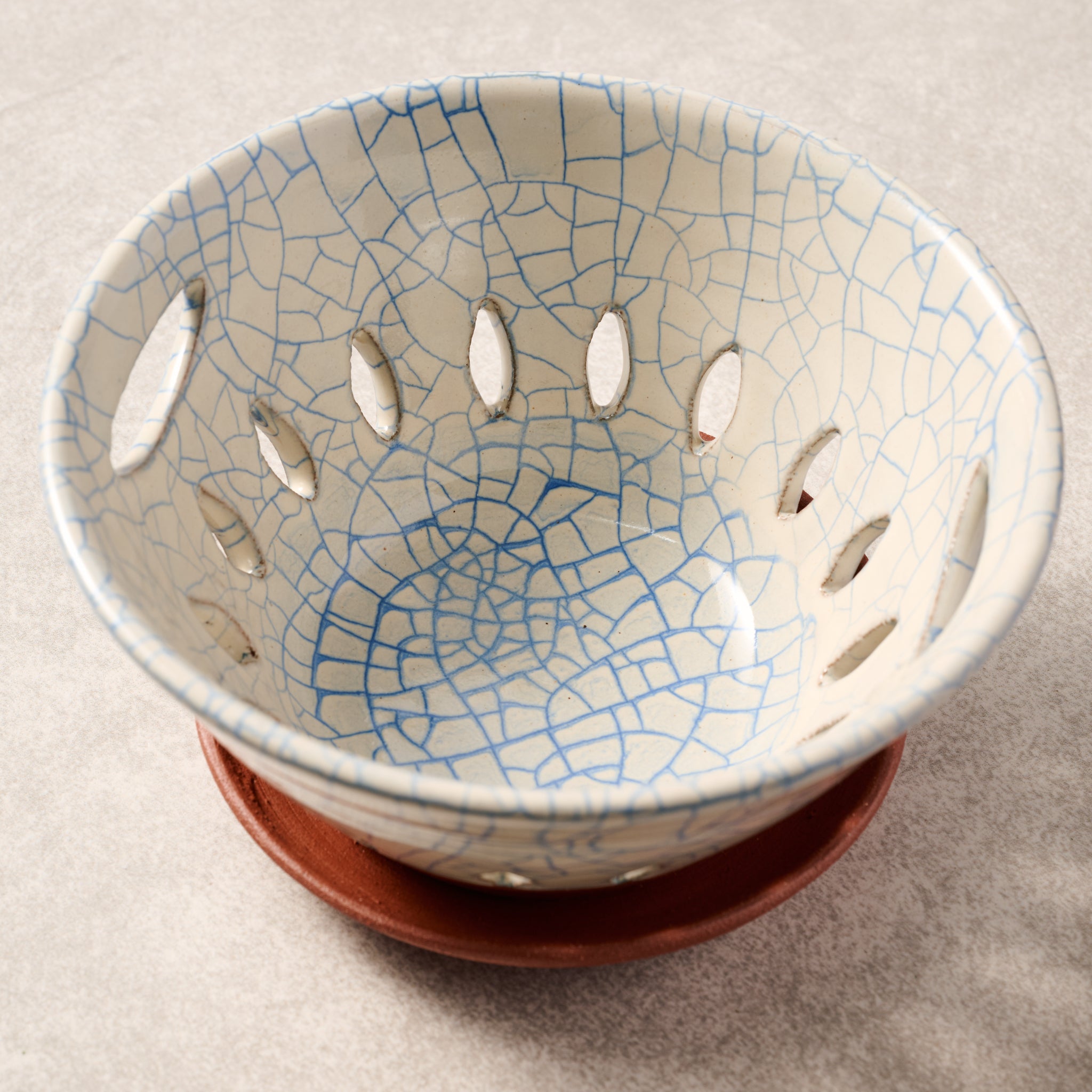 Ciya Blue Crackle Berry Bowl - Ten Thousand Villages