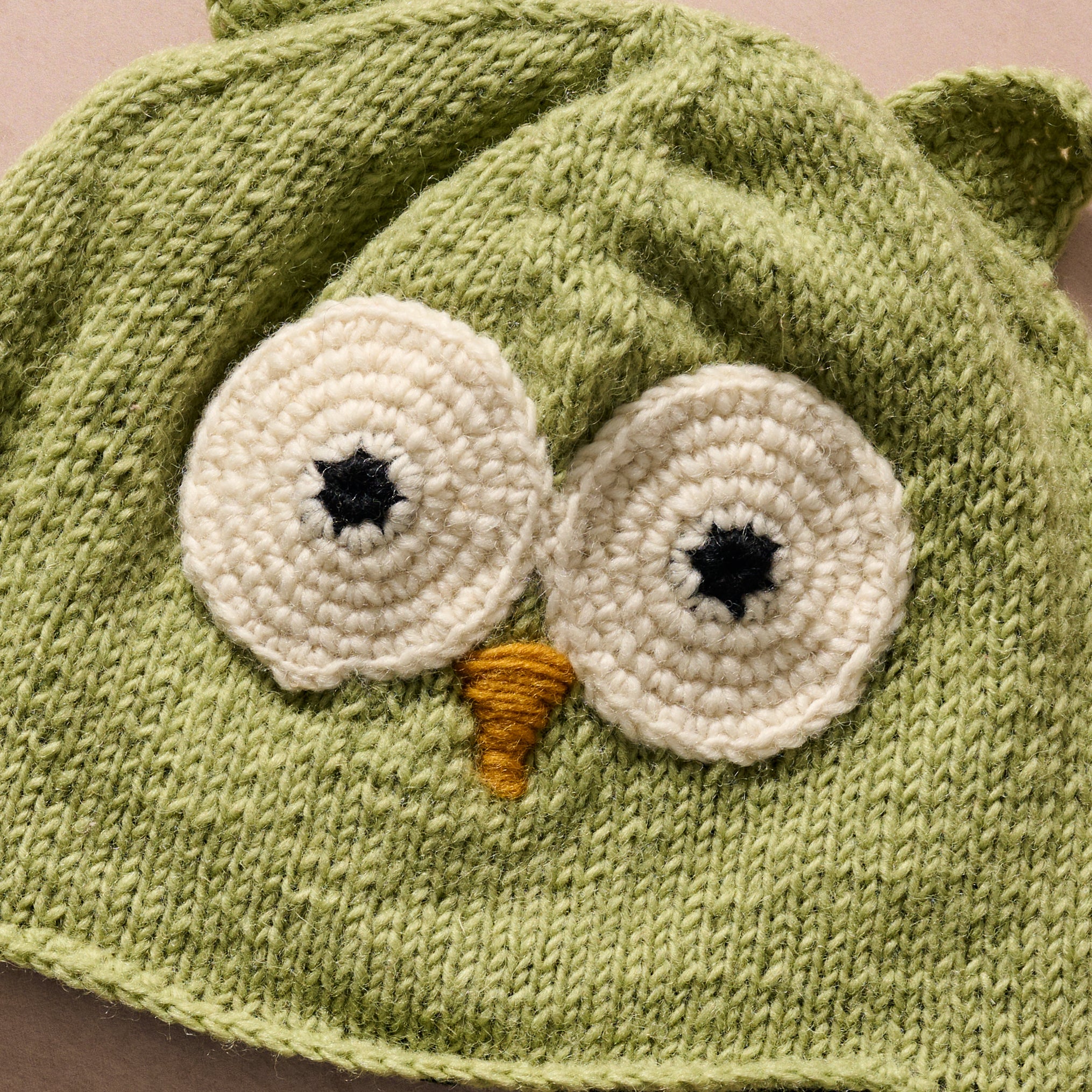 Bina Sage Owl Beanie - Adult - Ten Thousand Villages