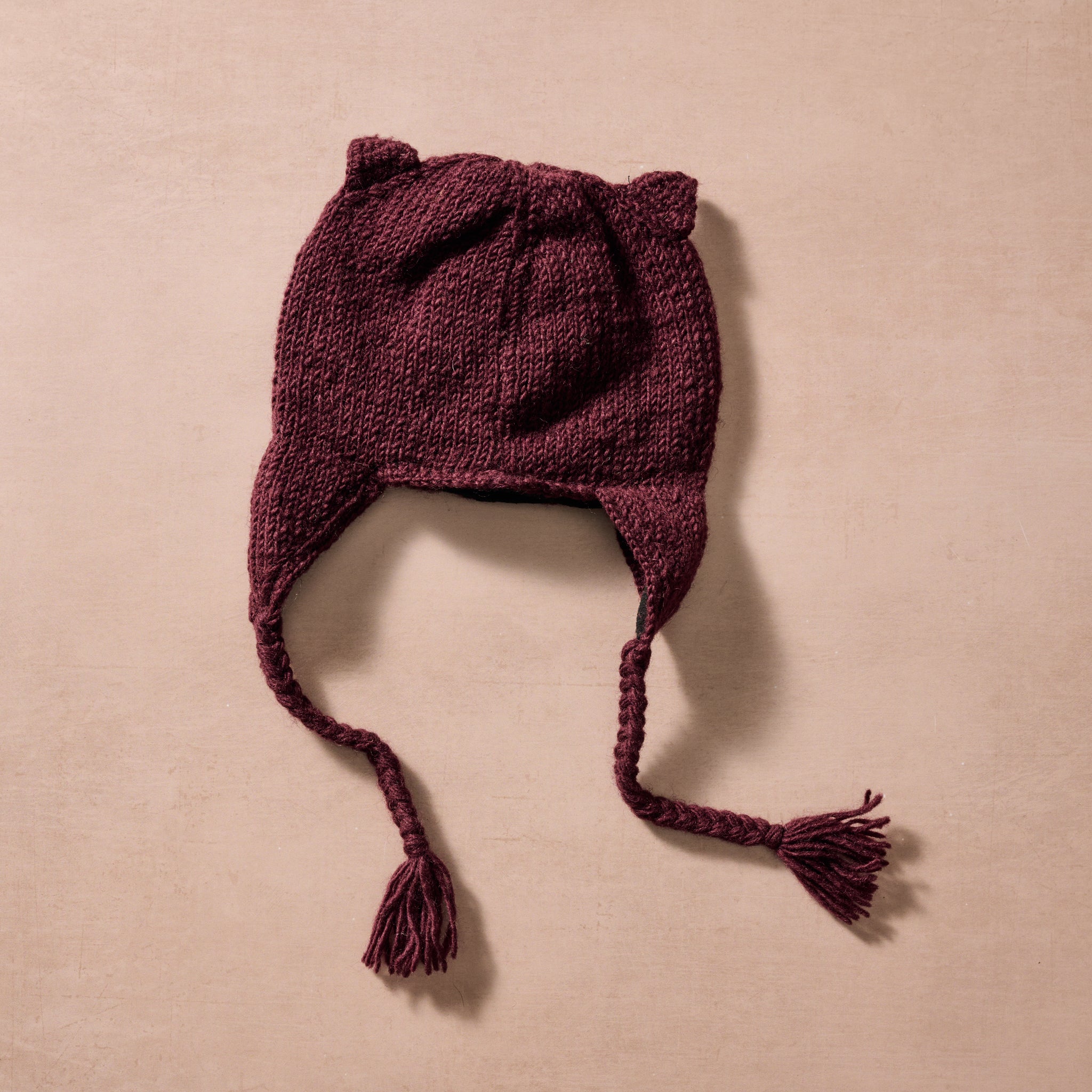 Bina Eggplant Owl Beanie - Kids - Ten Thousand Villages