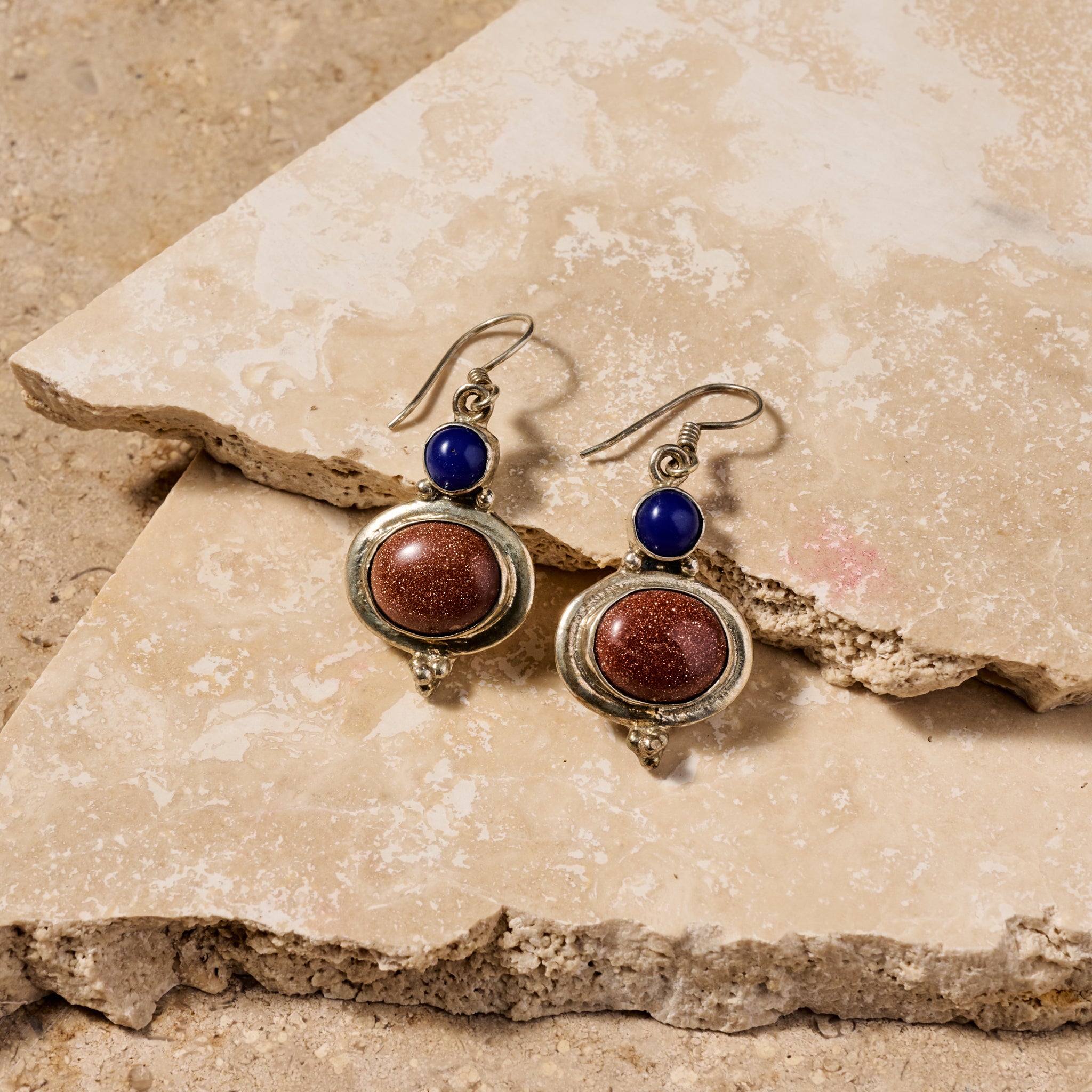 Styacka Mixed Stone Dangle Earrings - Ten Thousand Villages