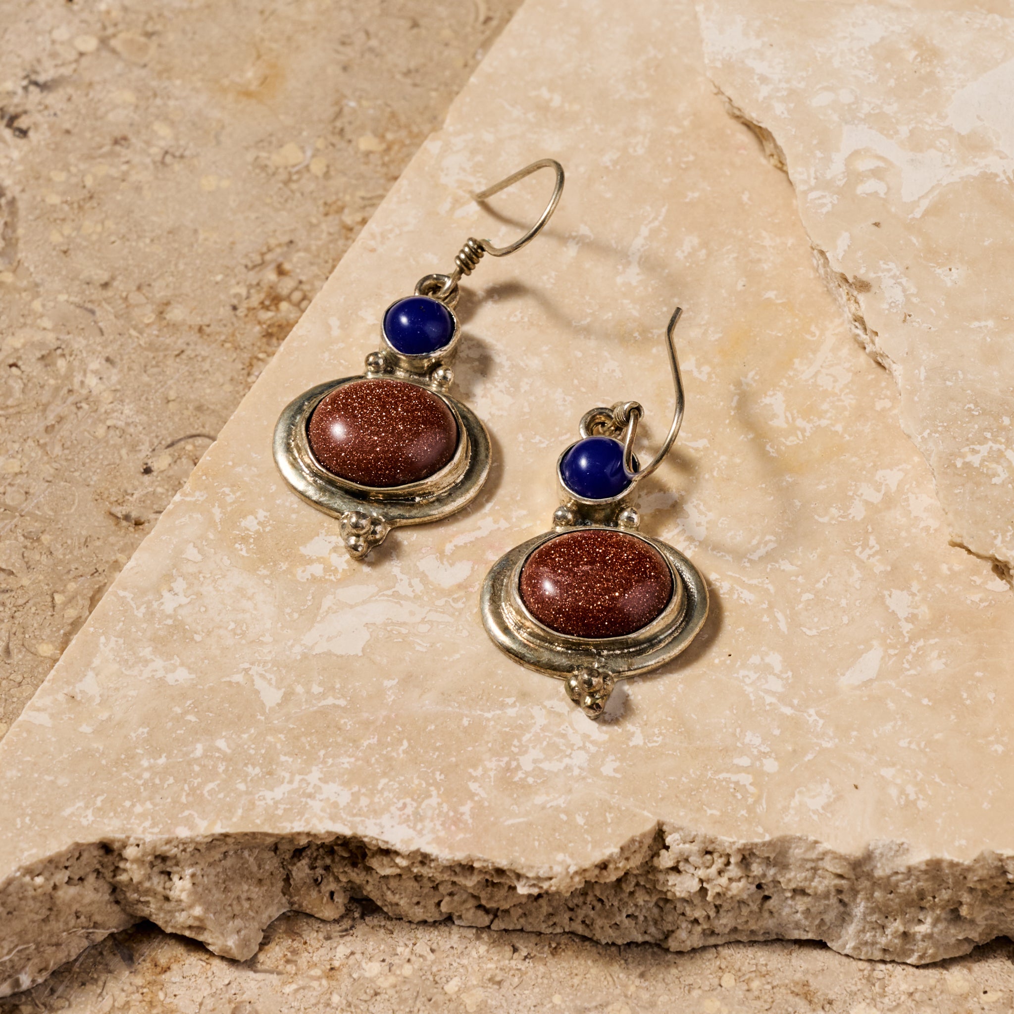 Styacka Mixed Stone Dangle Earrings - Ten Thousand Villages
