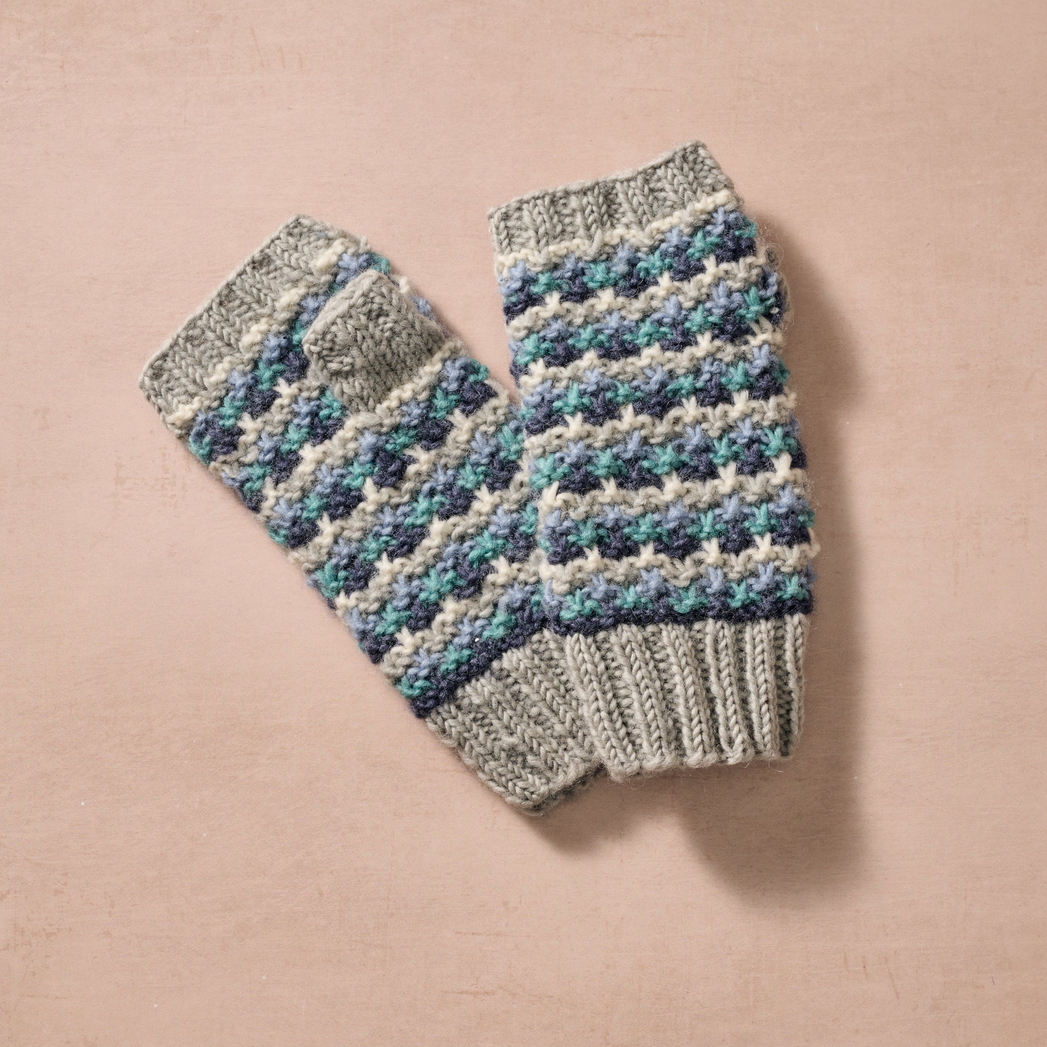 Samudra Blues Wristwarmers - Ten Thousand Villages