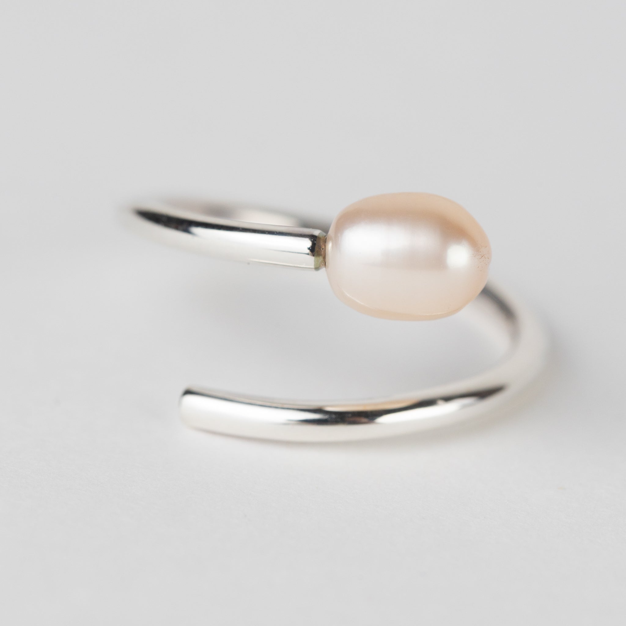 Ati Pearl Swirl Silver Ring - Ten Thousand Villages