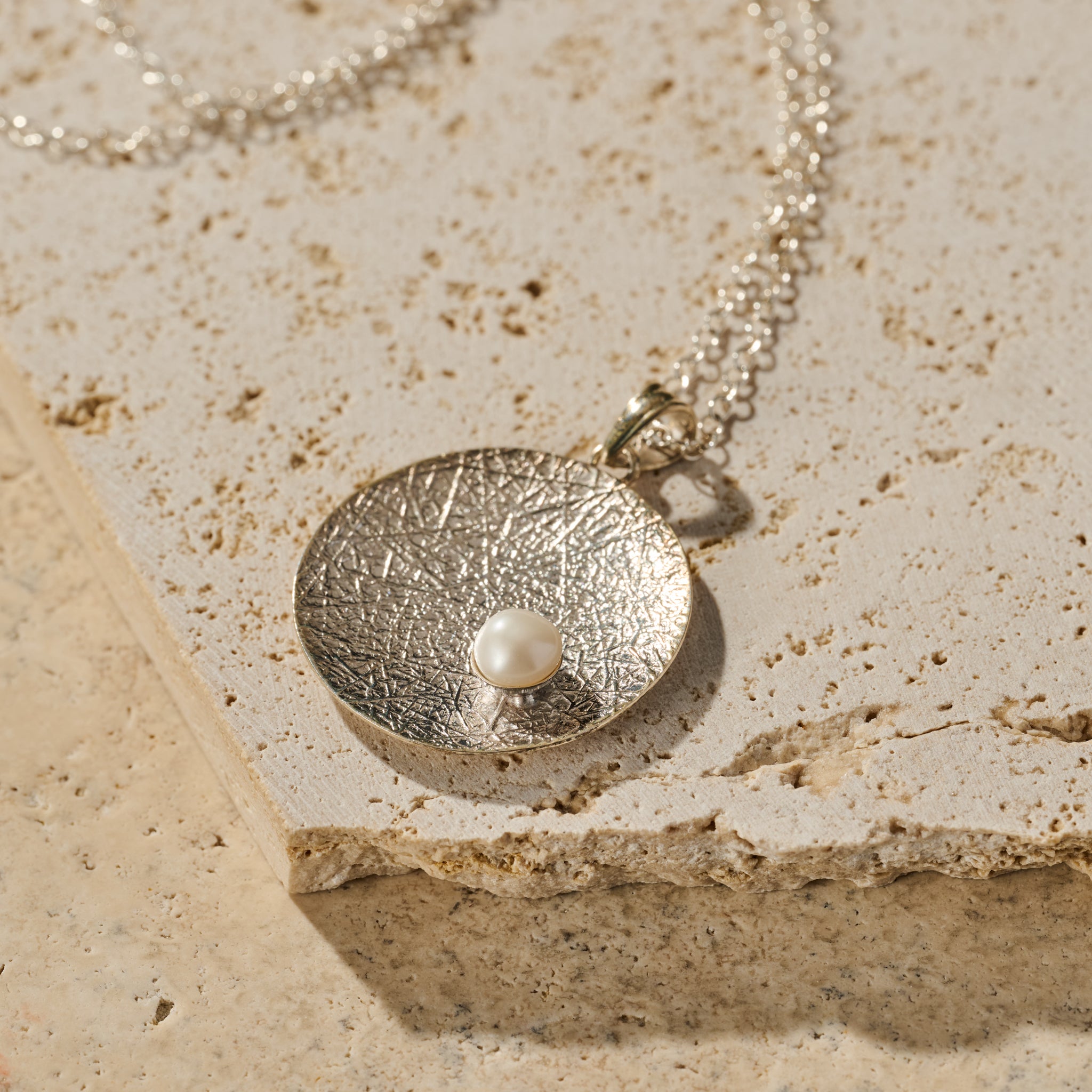 Nuna Silver and Pearl Necklace - Ten Thousand Villages