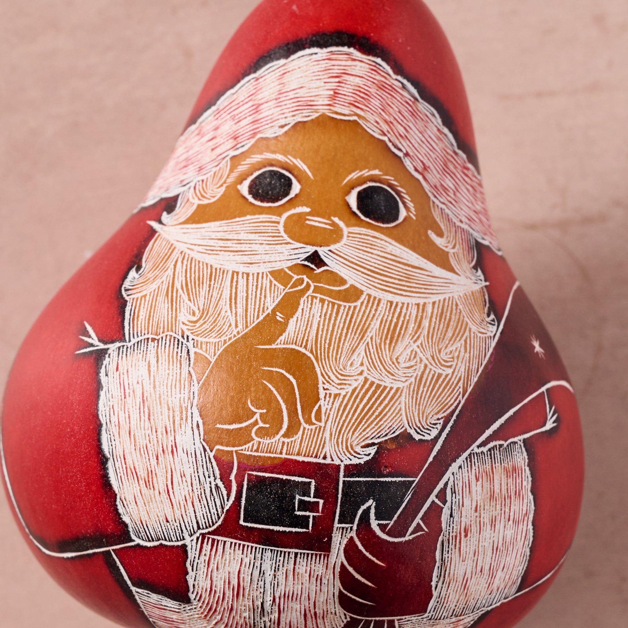 Santa Gourd Ornament - Ten Thousand Villages