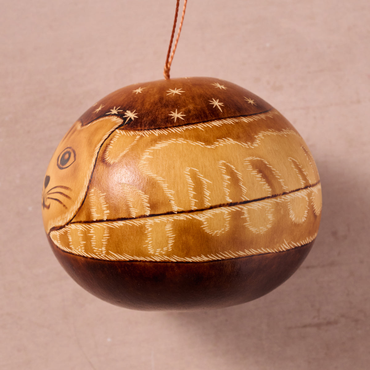 Wira Kitty Gourd Ornament - Ten Thousand Villages