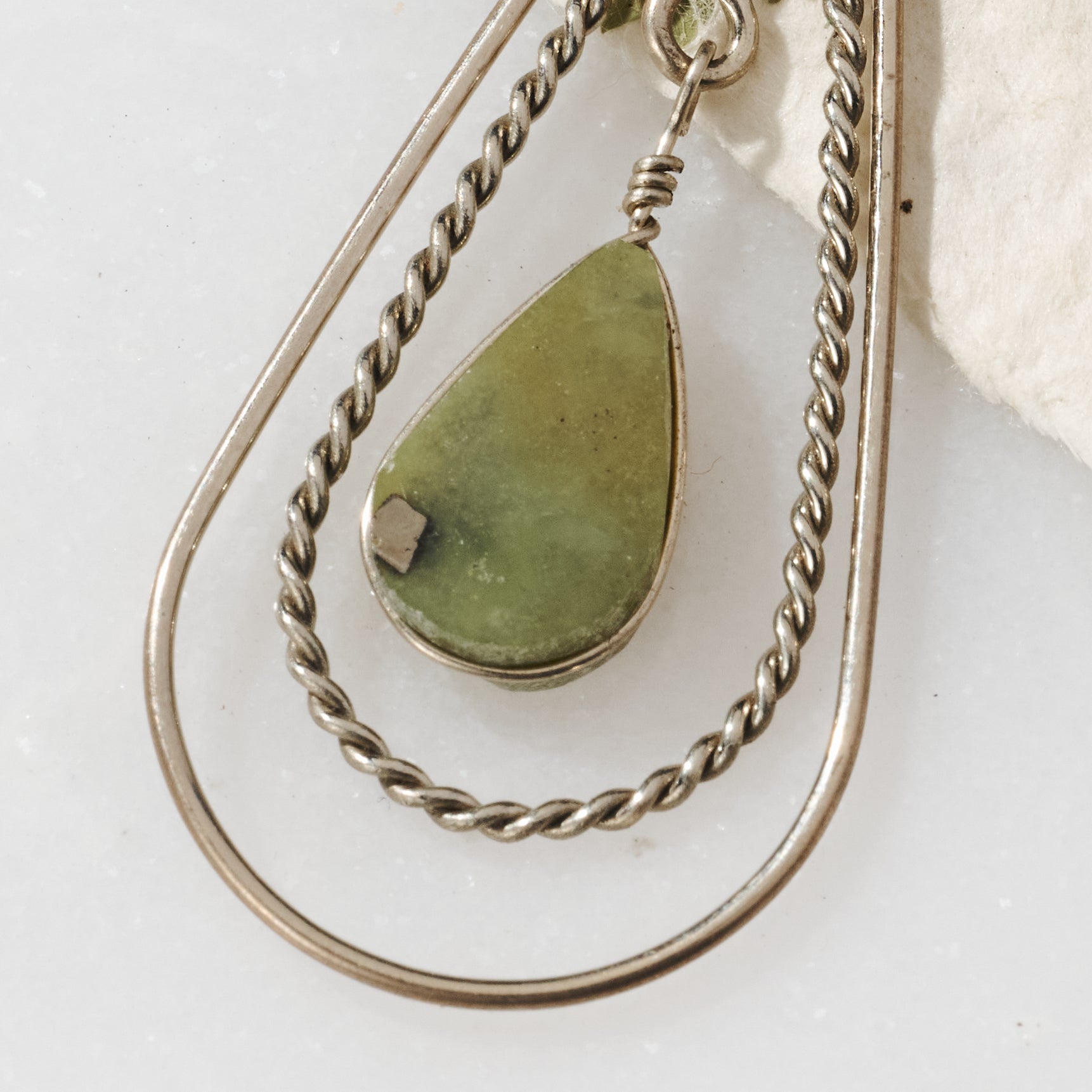 Ayni Serpentine Stone Earrings - Ten Thousand Villages