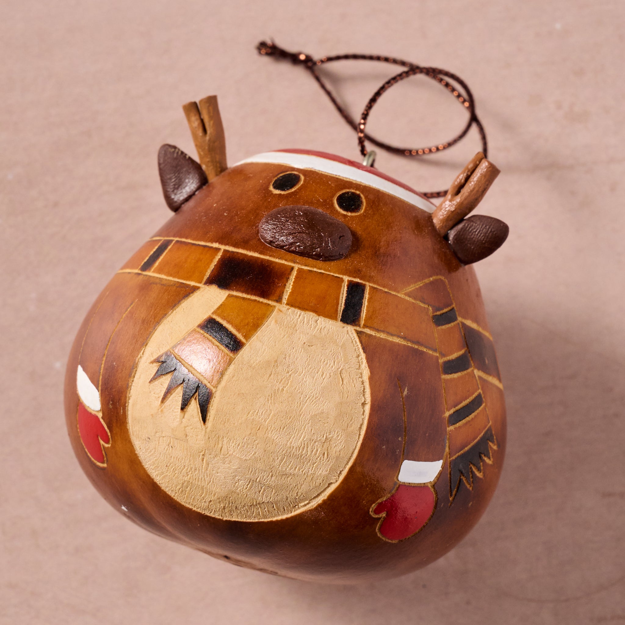 Christmas Hat Gourd Ornament - Ten Thousand Villages
