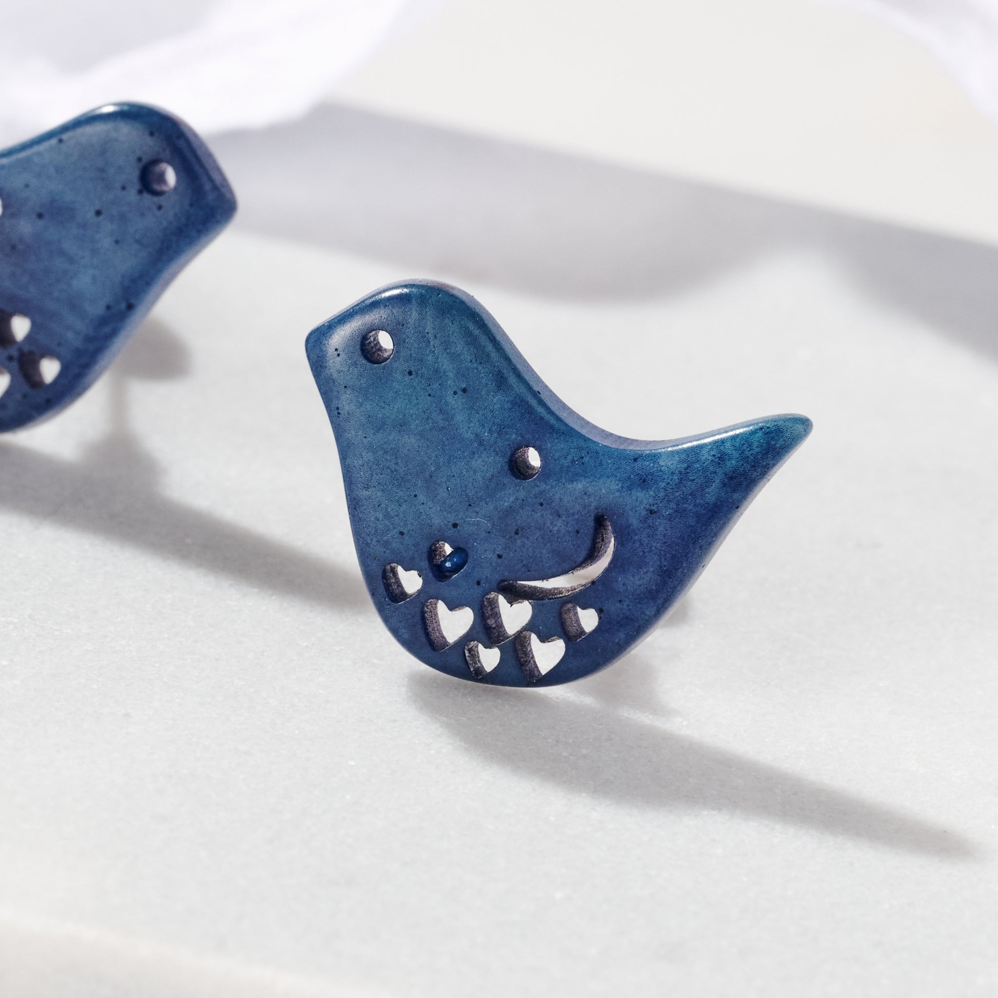 Pisco Bird Tagua Earrings - Ten Thousand Villages