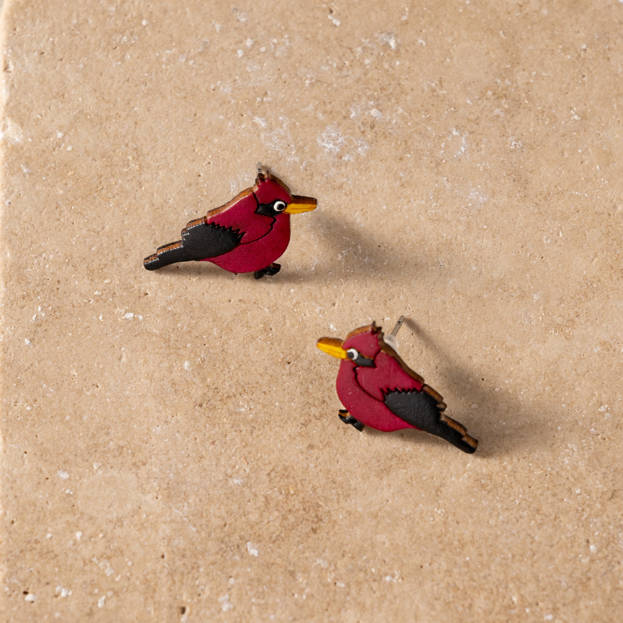 Carmesi Cardinal Gourd Earrings - Ten Thousand Villages