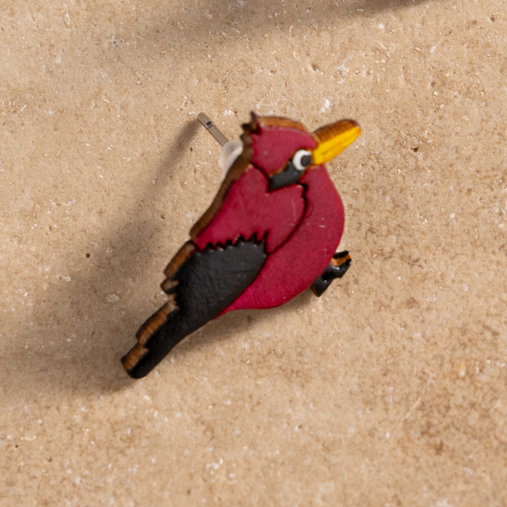 Carmesi Cardinal Gourd Earrings - Ten Thousand Villages
