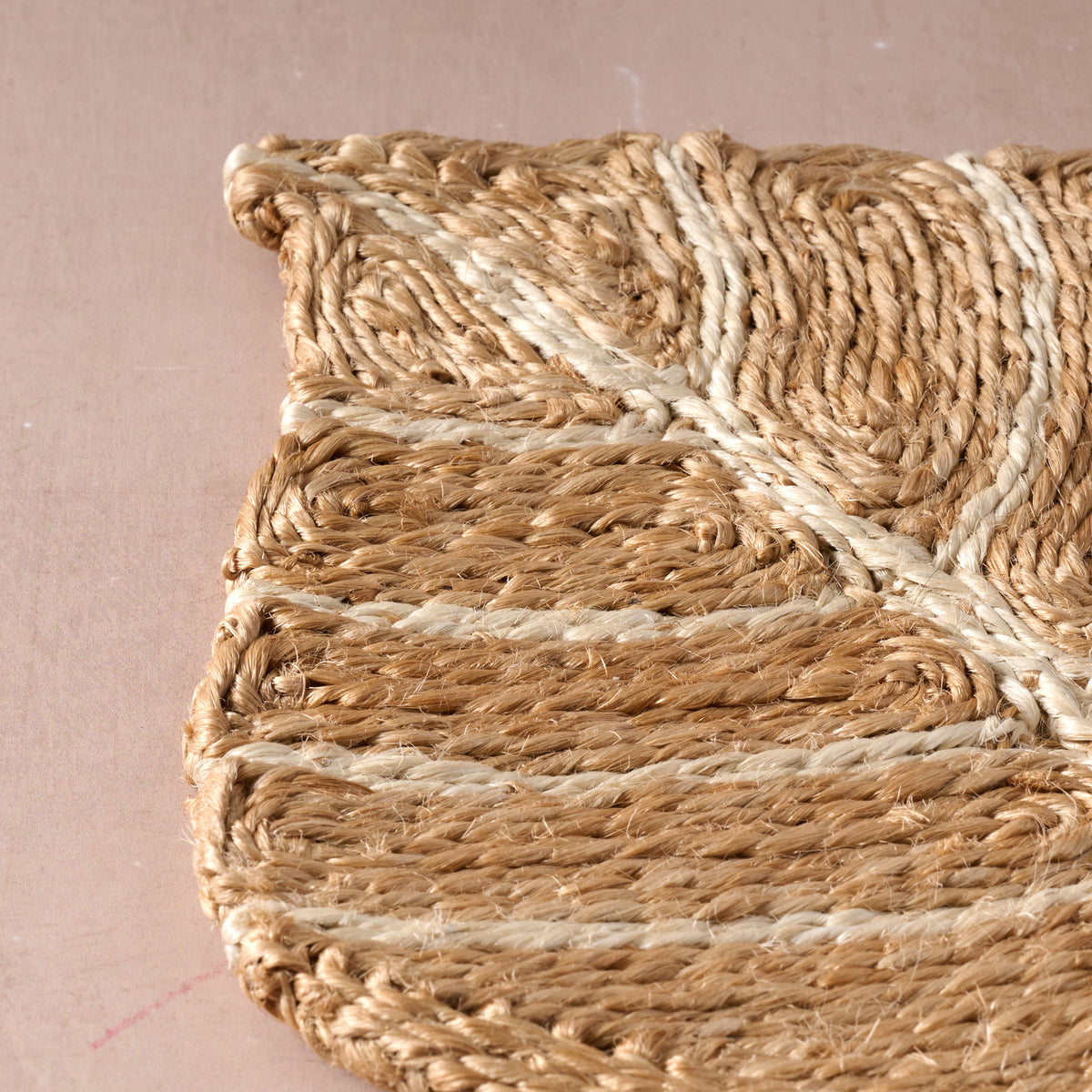 Sarat Jute Leaf Coaster Cutlery Placemat