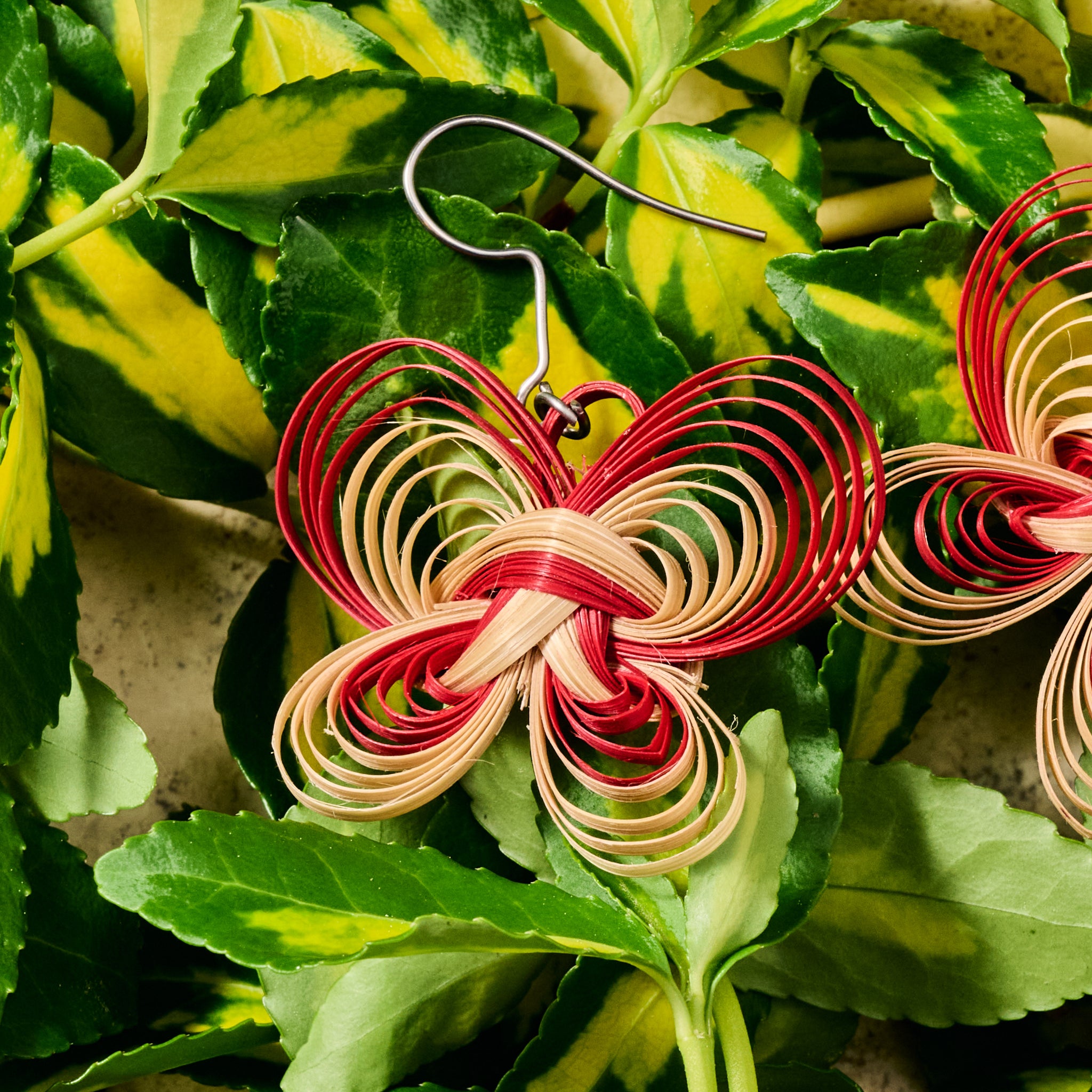 Bamboo Butterfly Dangle Earrings - Ten Thousand Villages