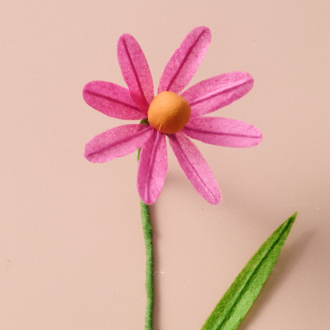 Silk Paper Cone Flower - Pink - Ten Thousand Villages
