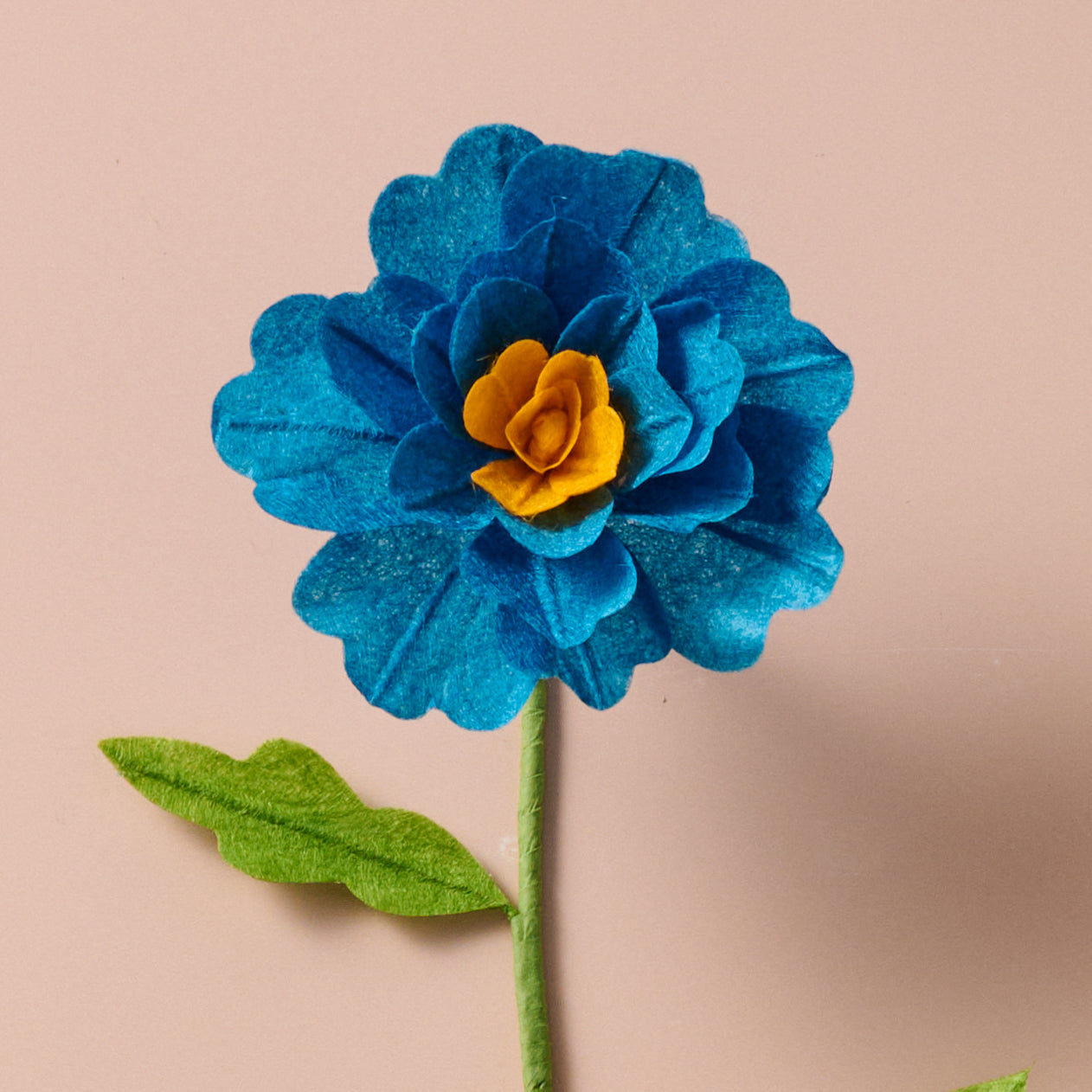Silk Paper Cosmo Flowers - Blue - Ten Thousand Villages