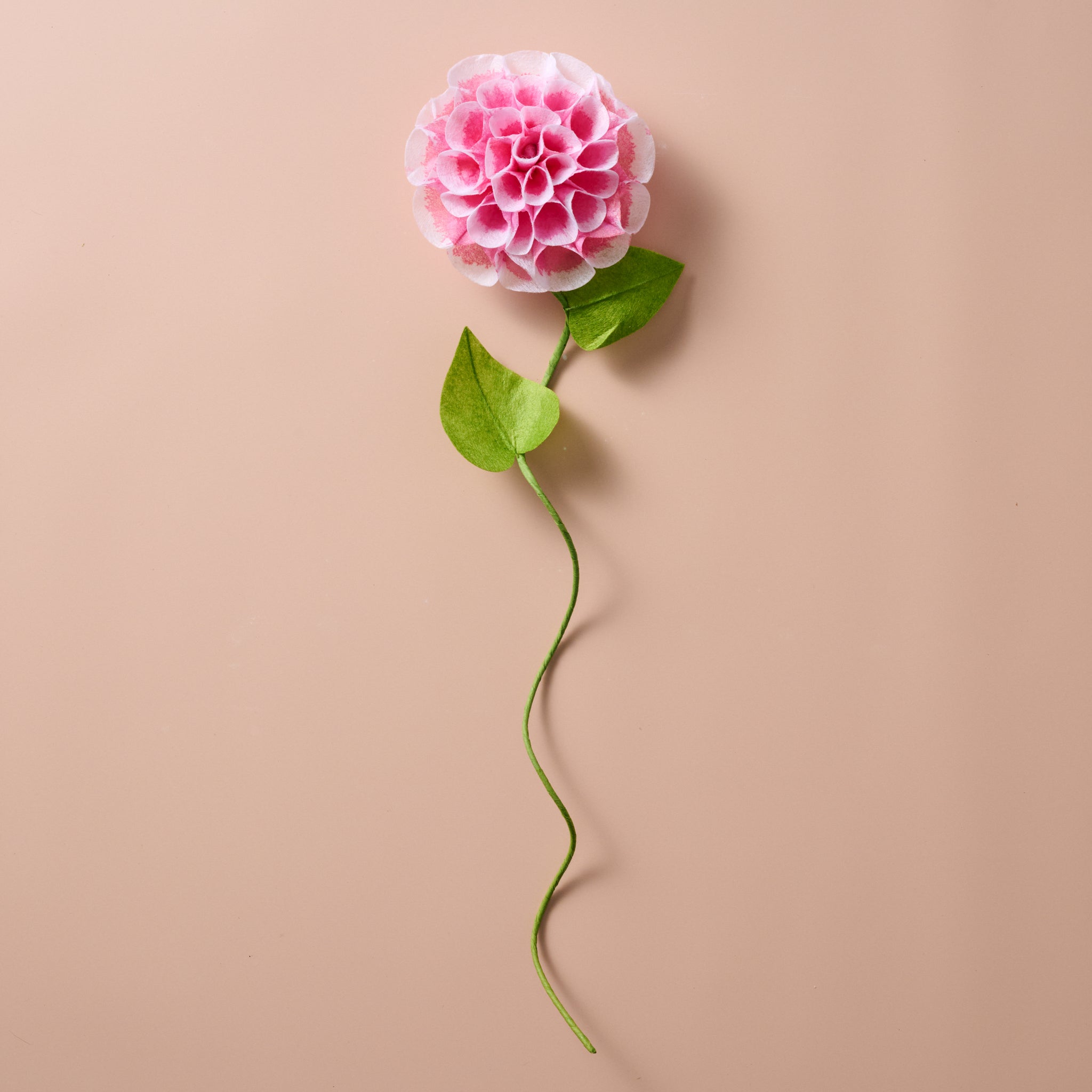 Silk Paper Dahlia Flower - Pink - Ten Thousand Villages