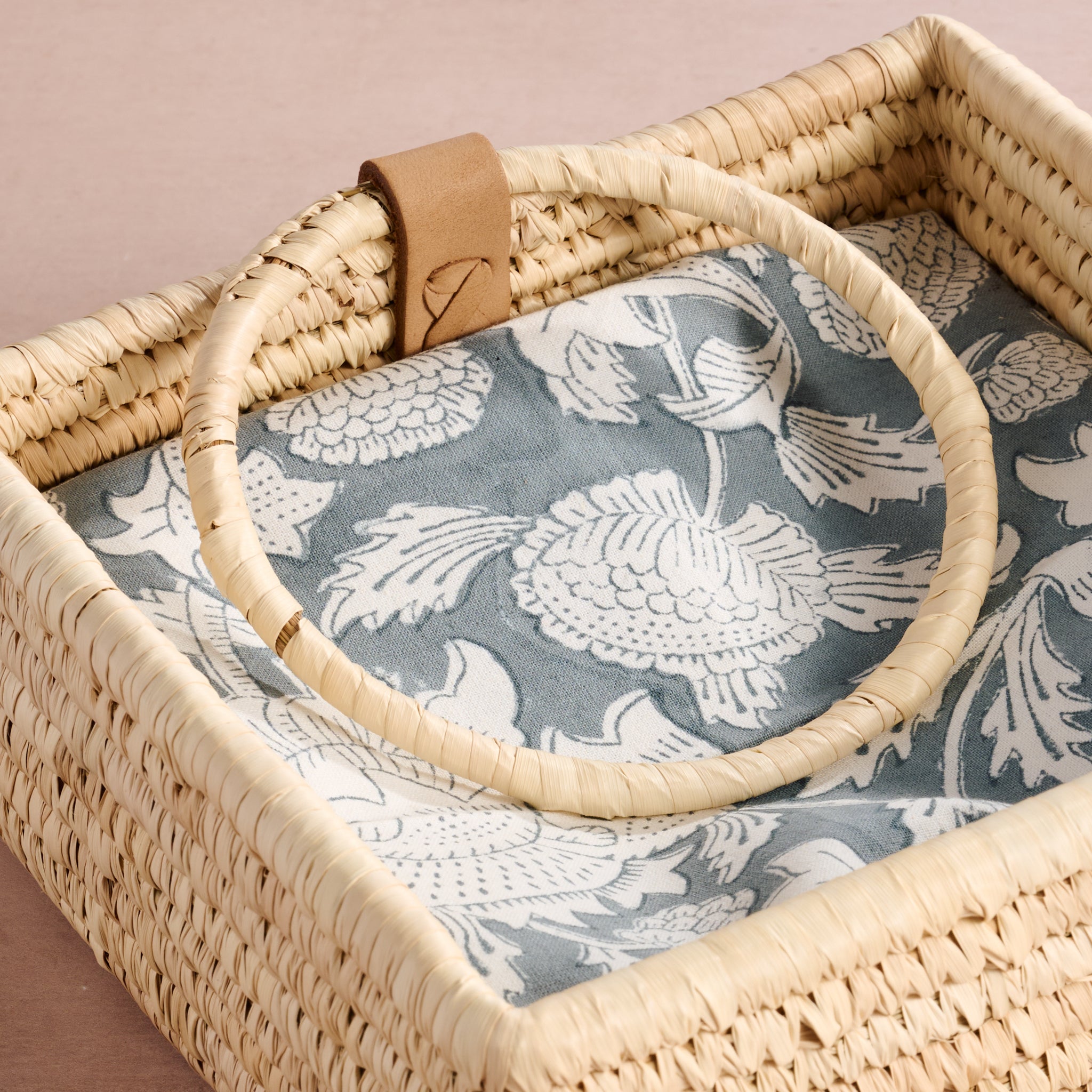 Khejur Woven Palm Leaf Napkin Basket - Ten Thousand Villages
