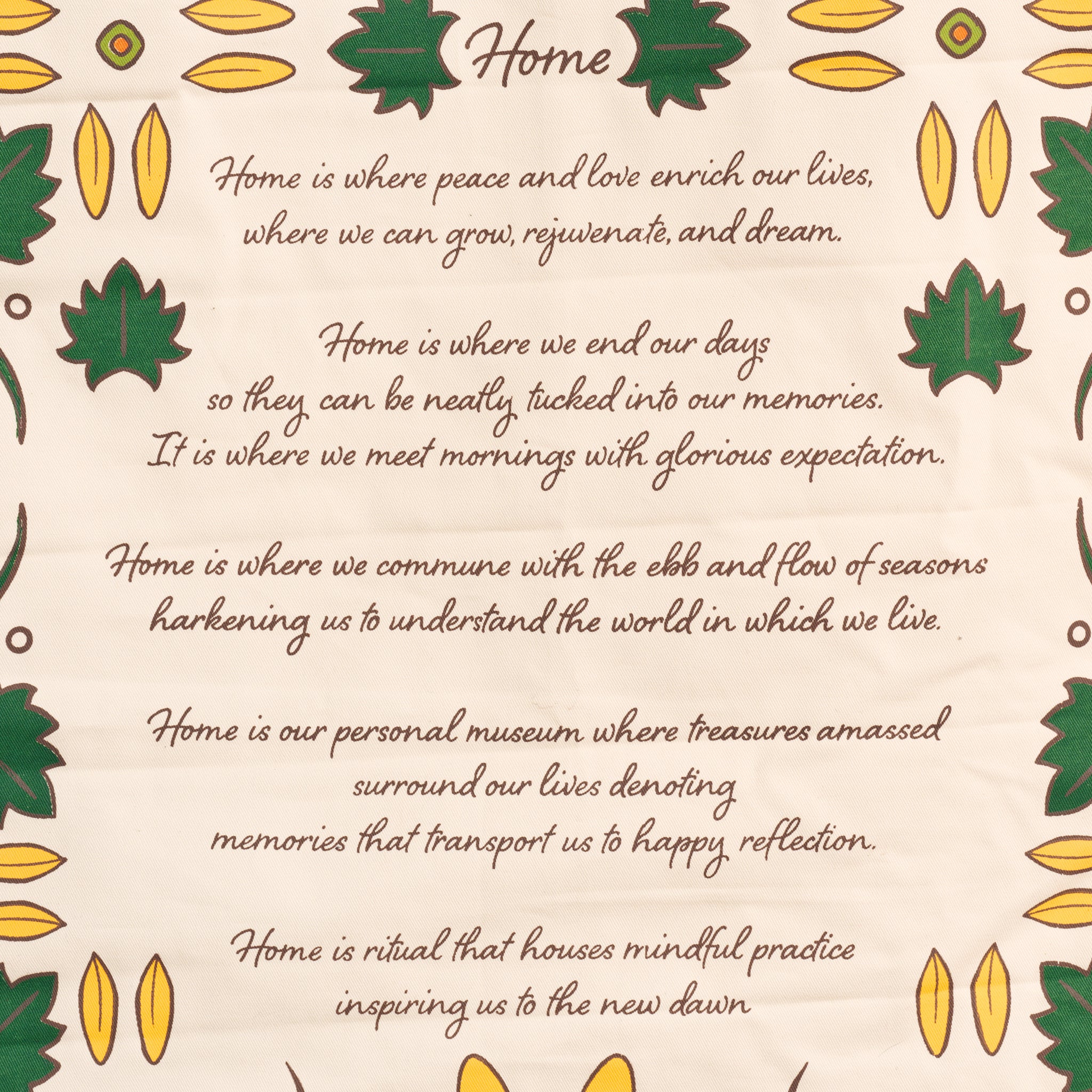 Sunflower Home Poem Wall Hanging - Ten Thousand Villages