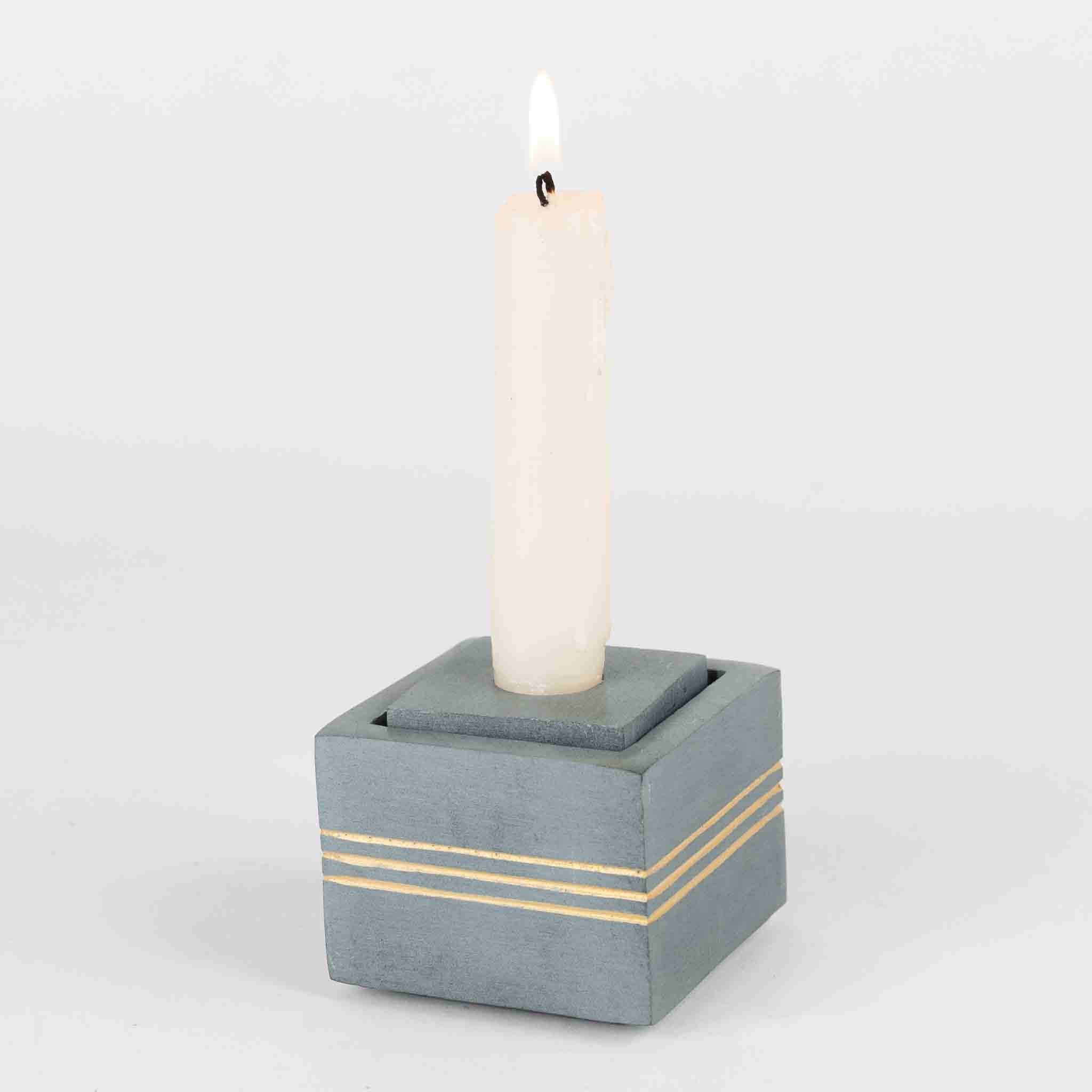 Bahu Stone Candleholder - Tea Lights & Tapers - Default Title (6826010)