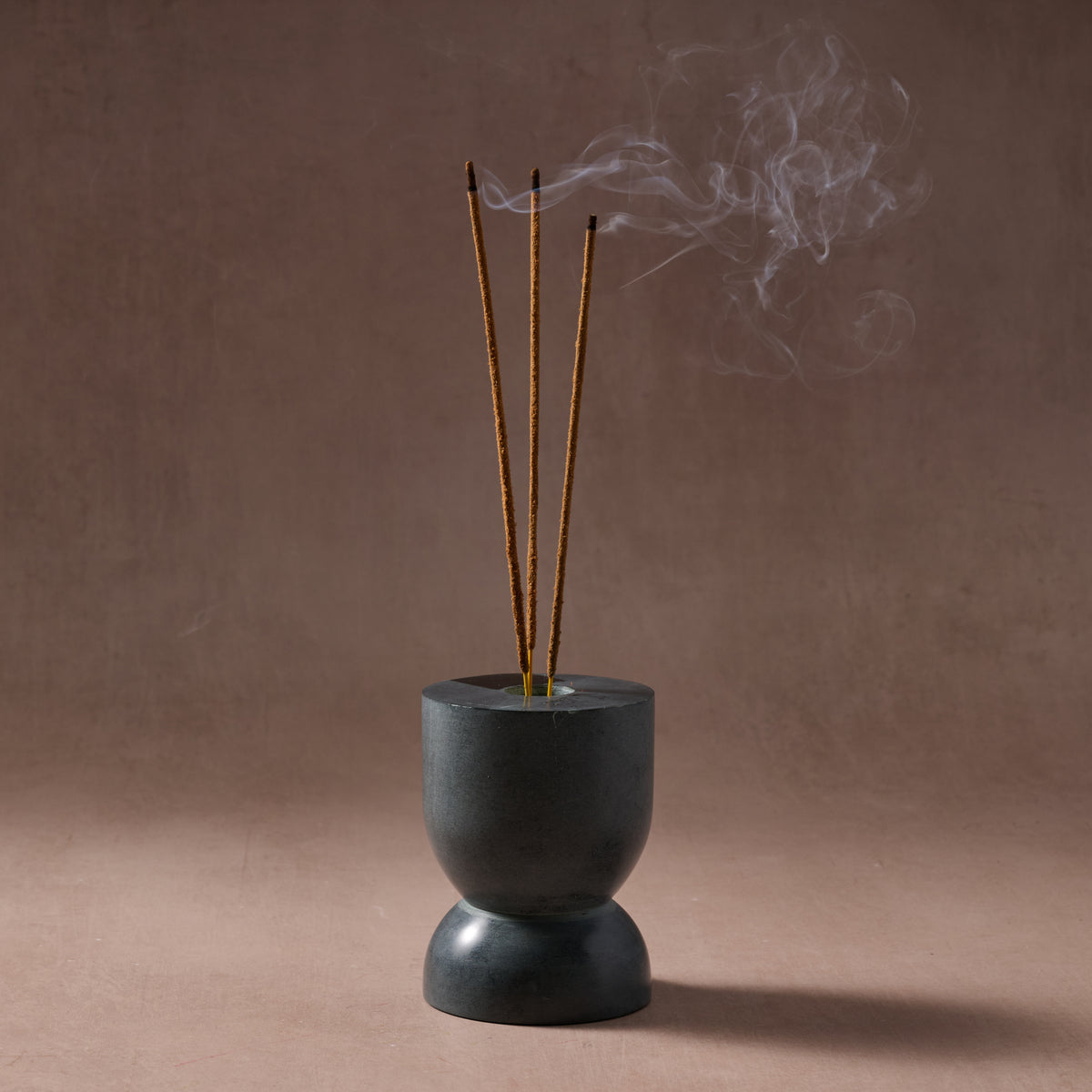 Maltee Palewa Stone Candle and Incense Holder