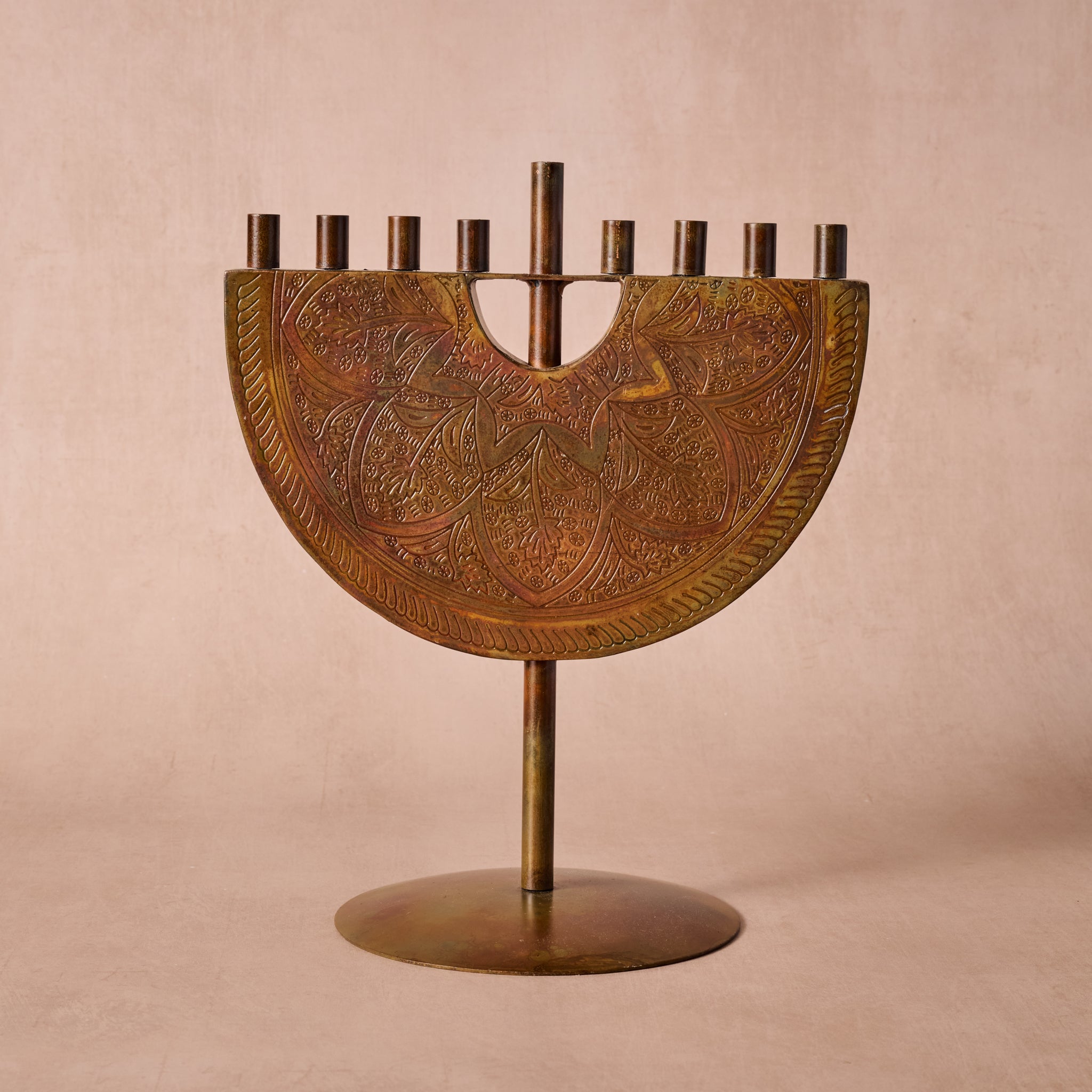 Engraved Iron Menorah - Ten Thousand Villages
