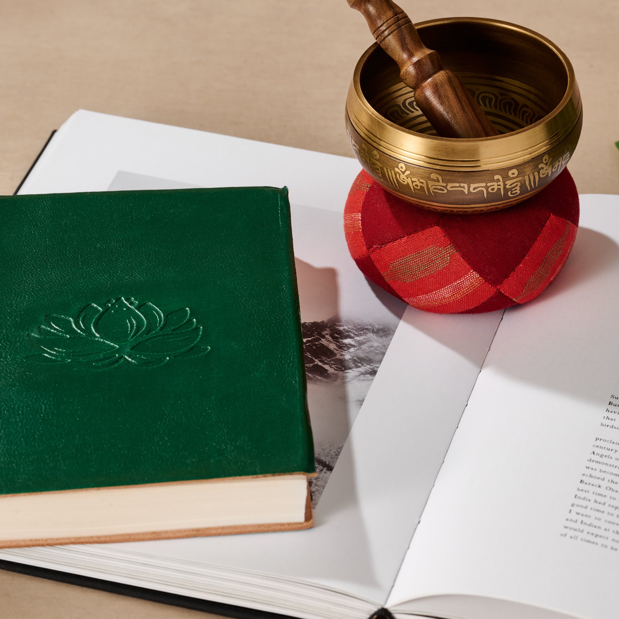Reflections Leather Lotus Journal - Ten Thousand Villages