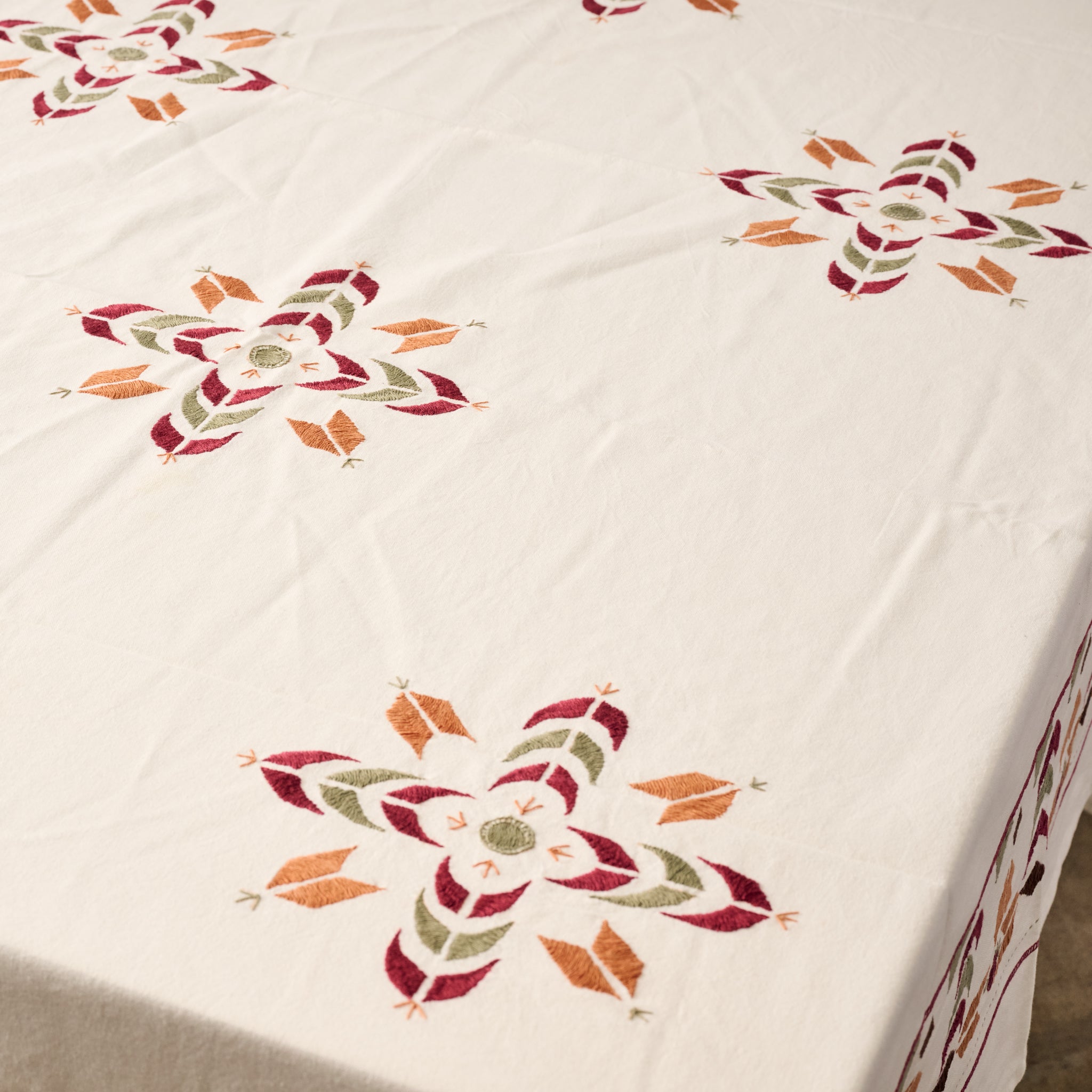 Jodana Embroidered Tablecloth - Ten Thousand Villages