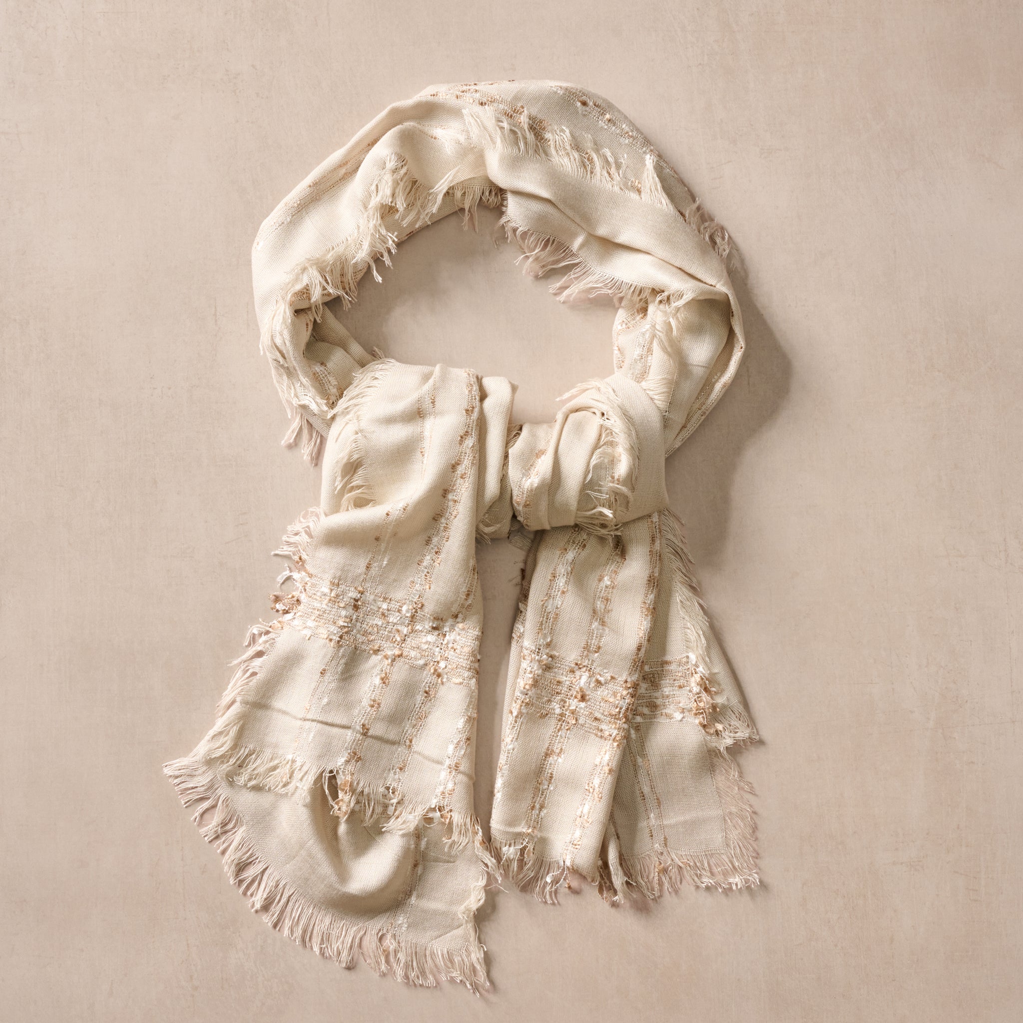 Soft Sands Tan Scarf - Ten Thousand Villages