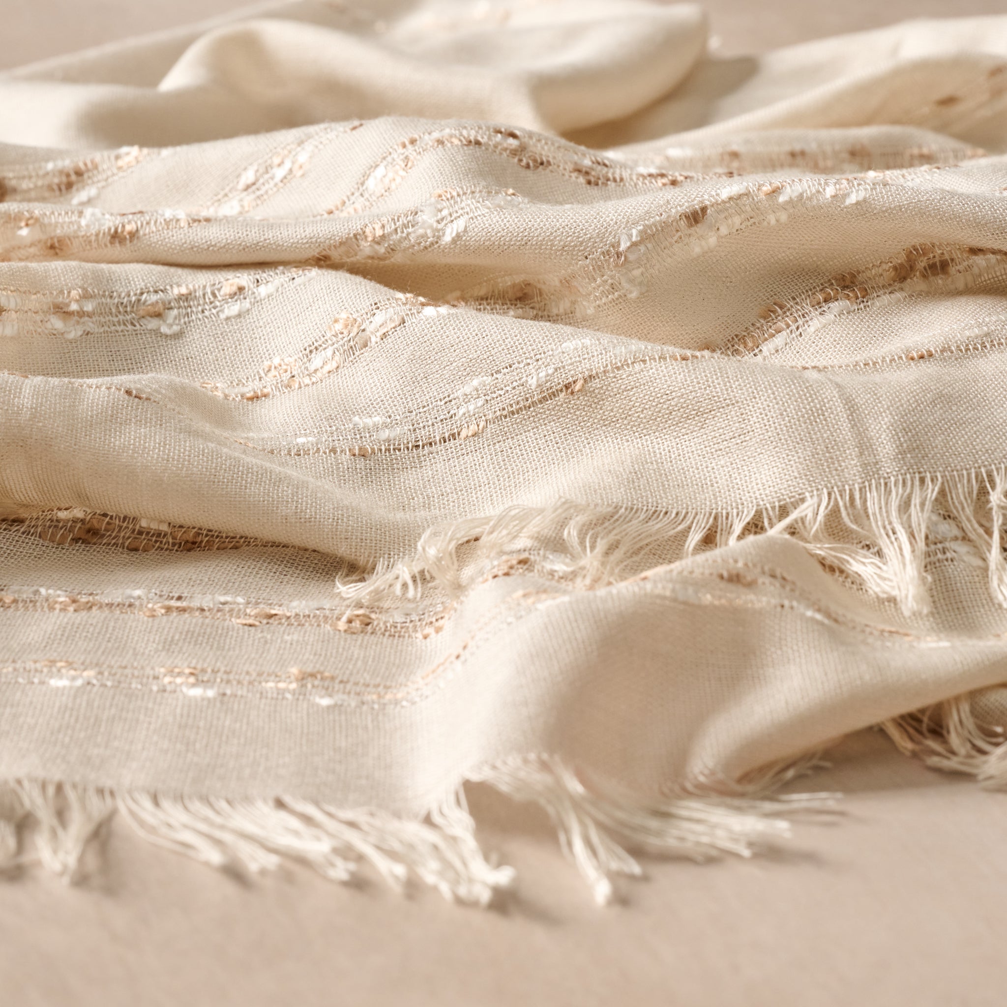 Soft Sands Tan Scarf - Ten Thousand Villages