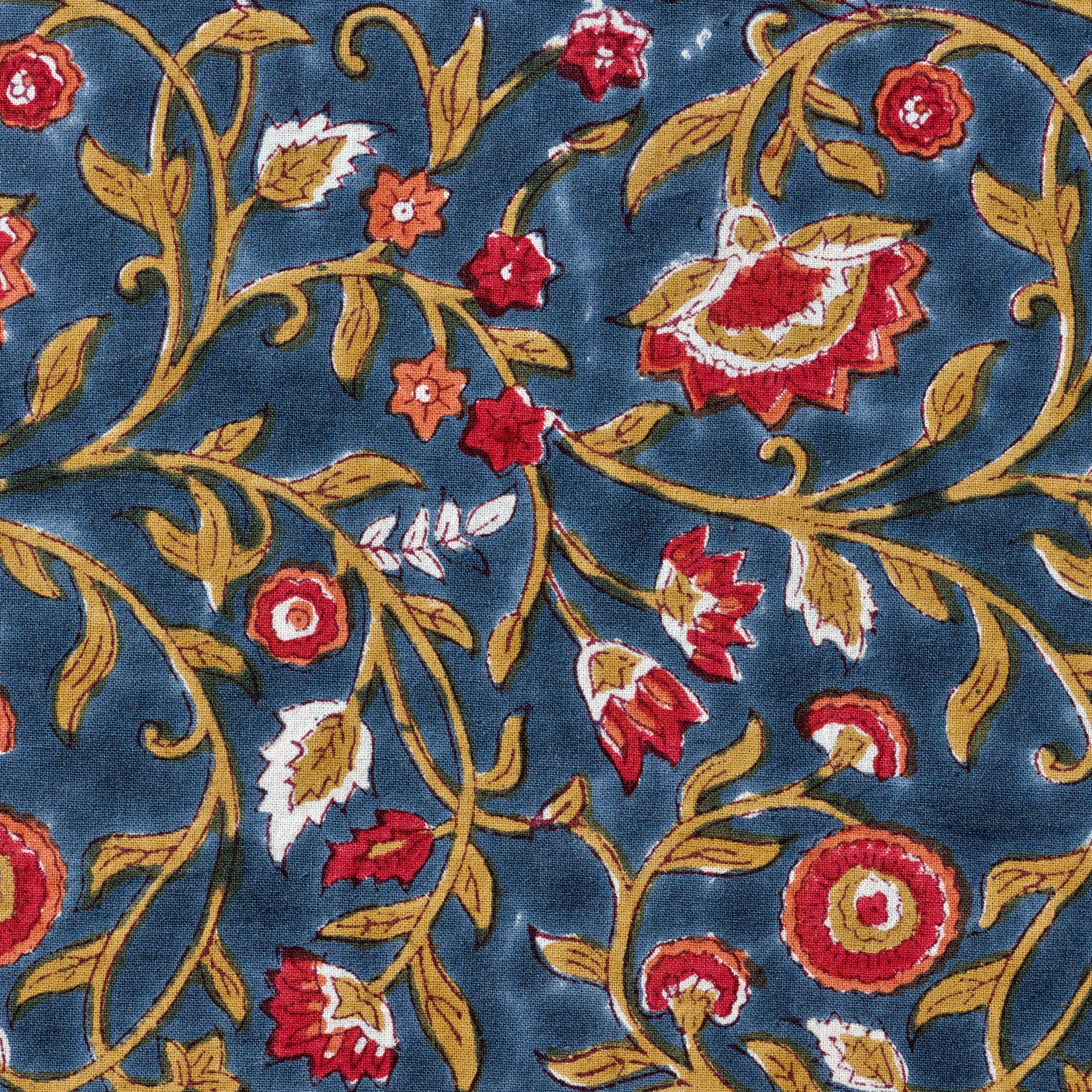 Floral Blooms Blue Tablecloth - Ten Thousand Villages