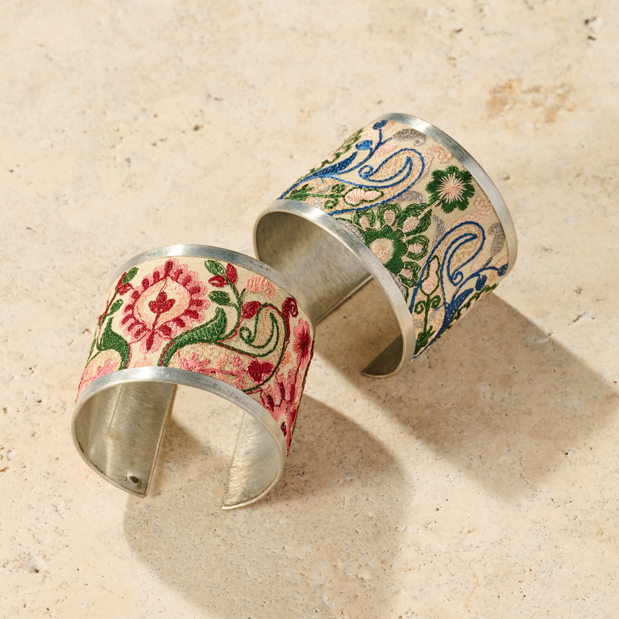 Ojasvi Silk Embroidered Cuff - Ten Thousand Villages