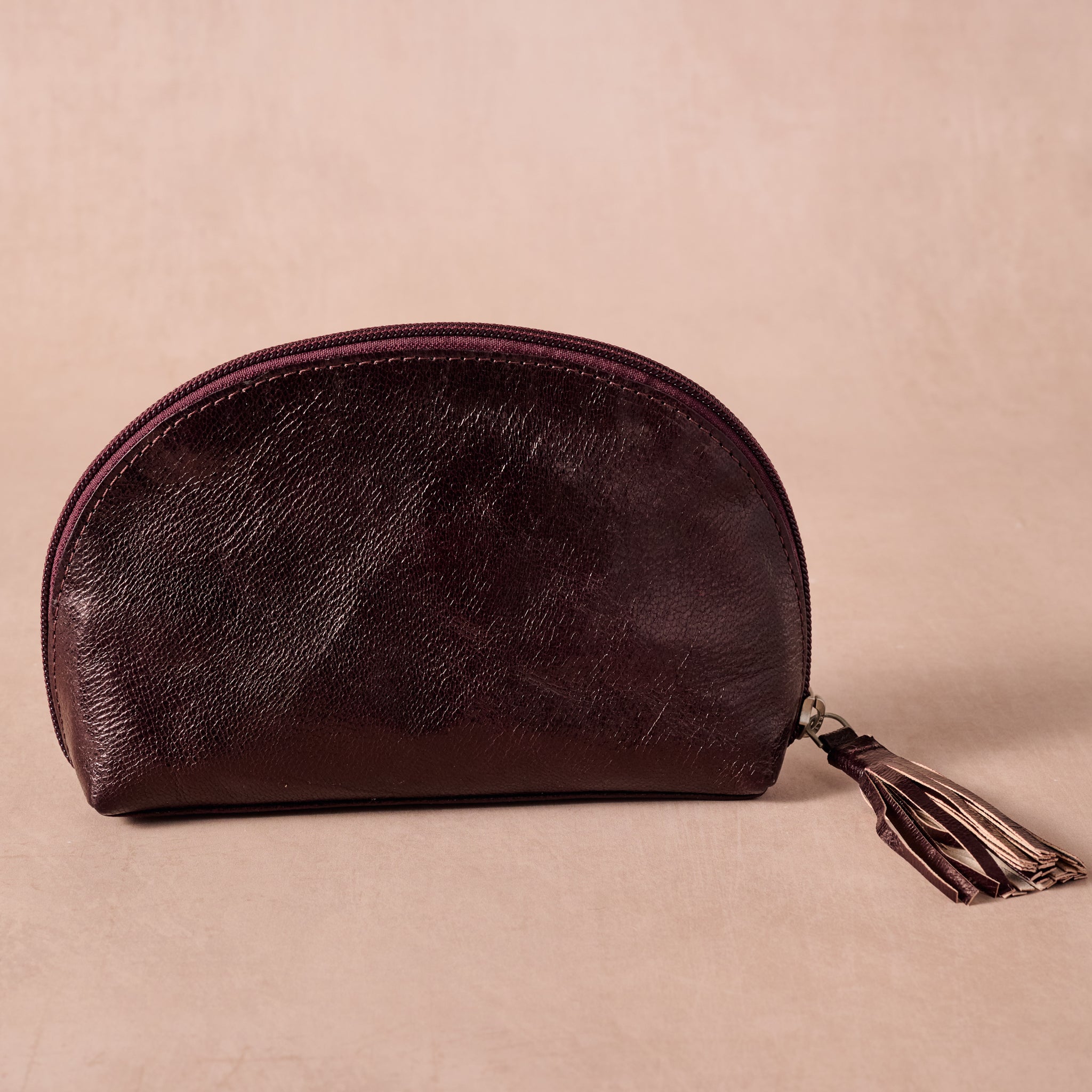 Kittee Leather Drop In Bag - Ten Thousand Villages
