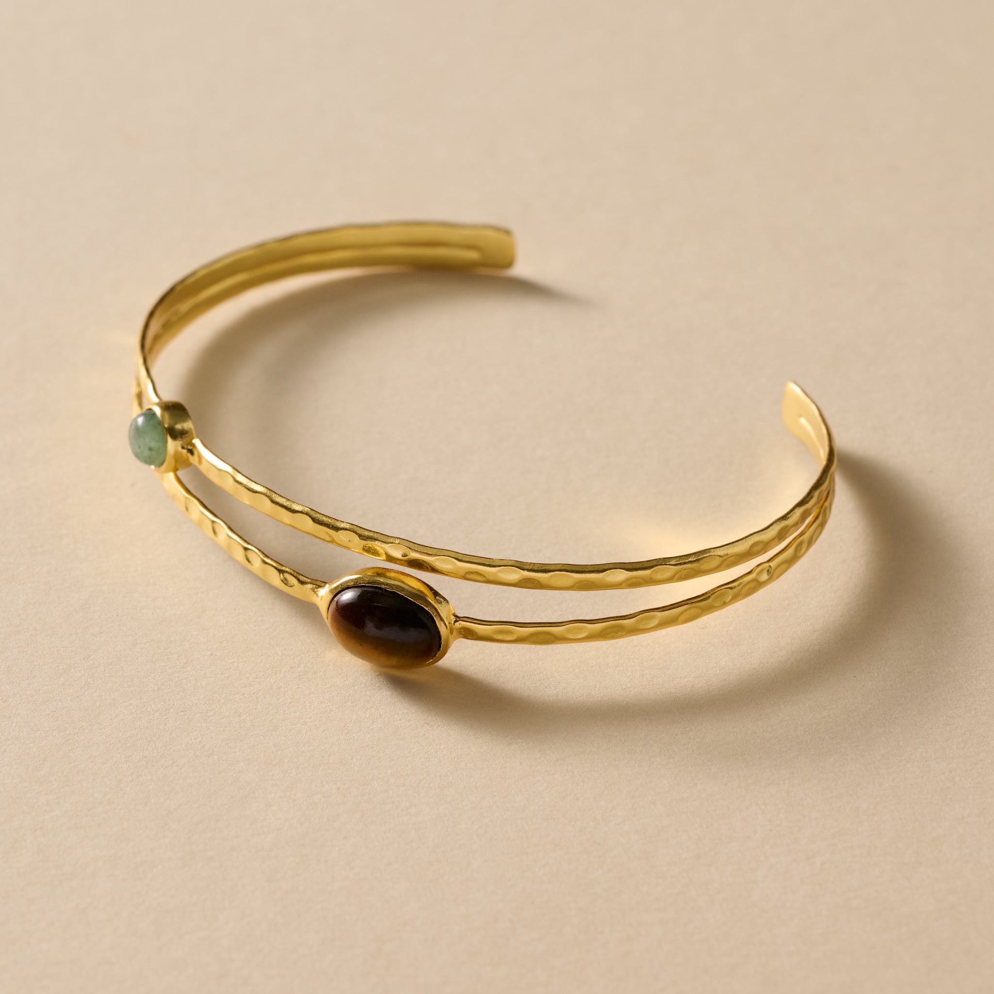 Sanja Tiger + Glass Stone Bracelet - Ten Thousand Villages