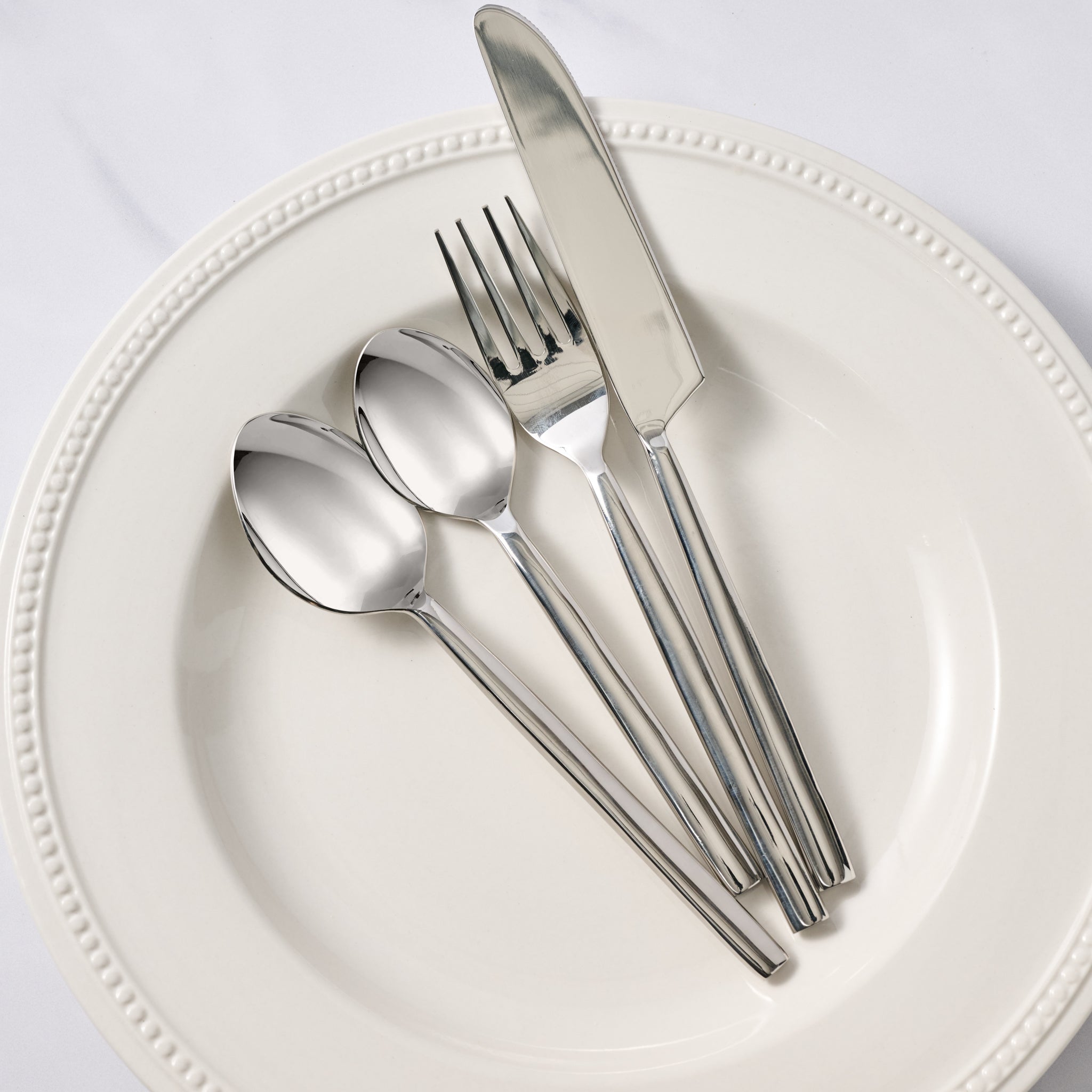 Khao Stainless Cutlery Set - Smooth Handle - Ten Thousand Villages