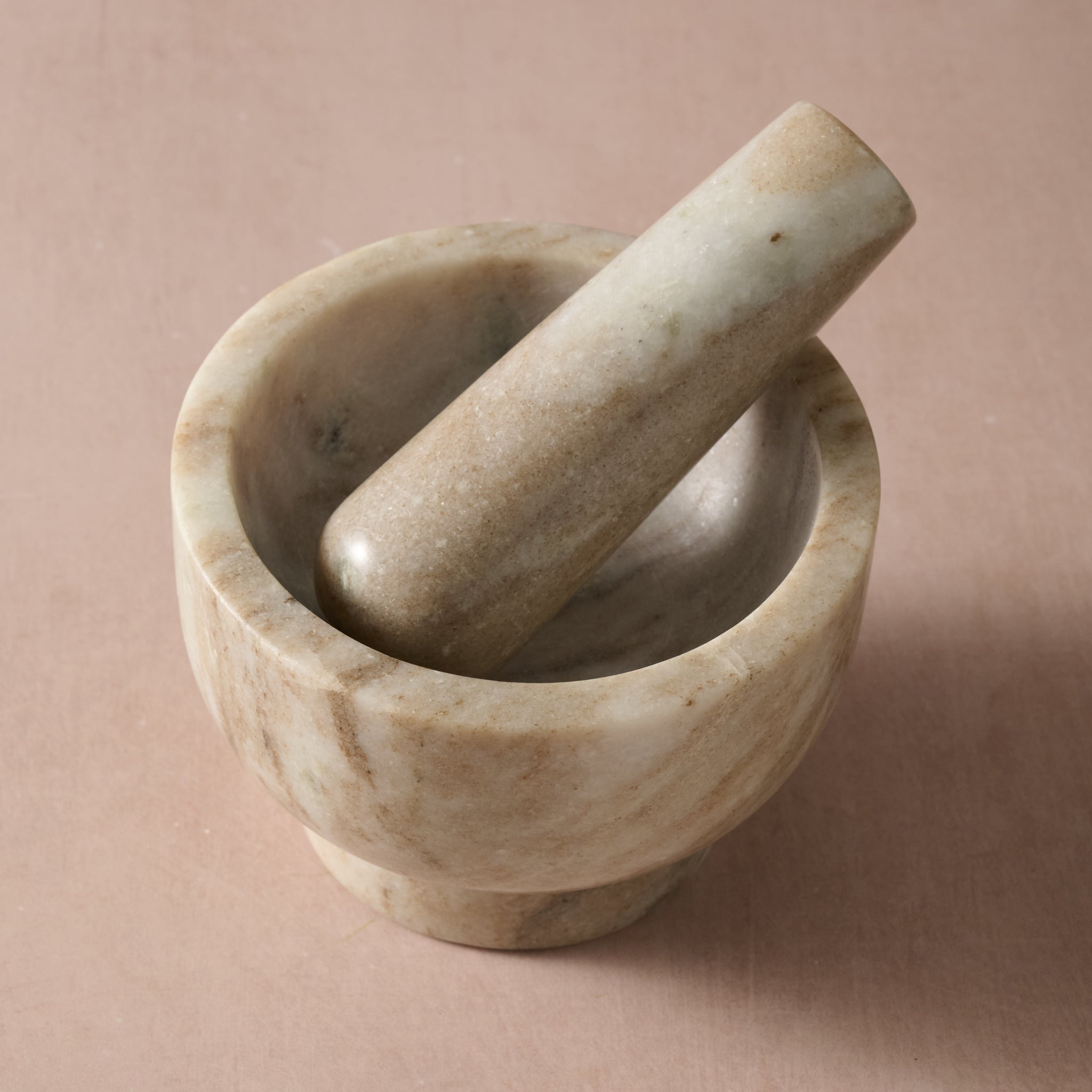 Morchana Marble Mortar + Pestle Set - Ten Thousand Villages