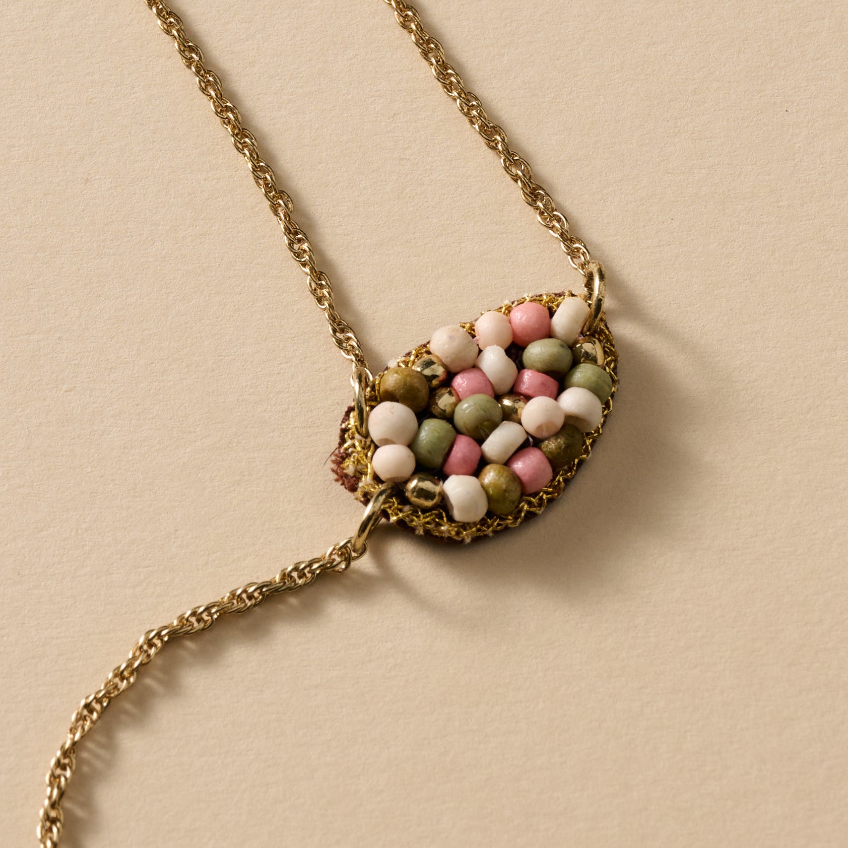 Duniya Embroidered Bead Necklace - Ten Thousand Villages