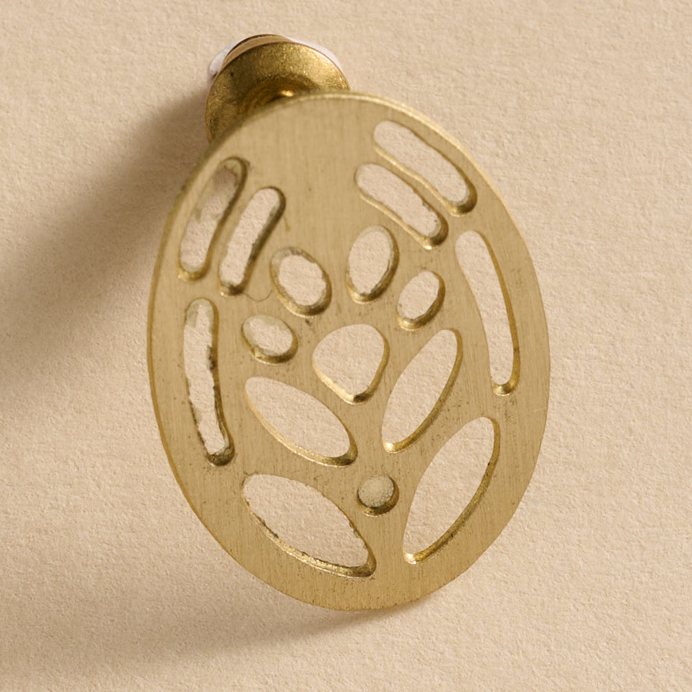Jana Punched Brass Post Earrings - Ten Thousand Villages
