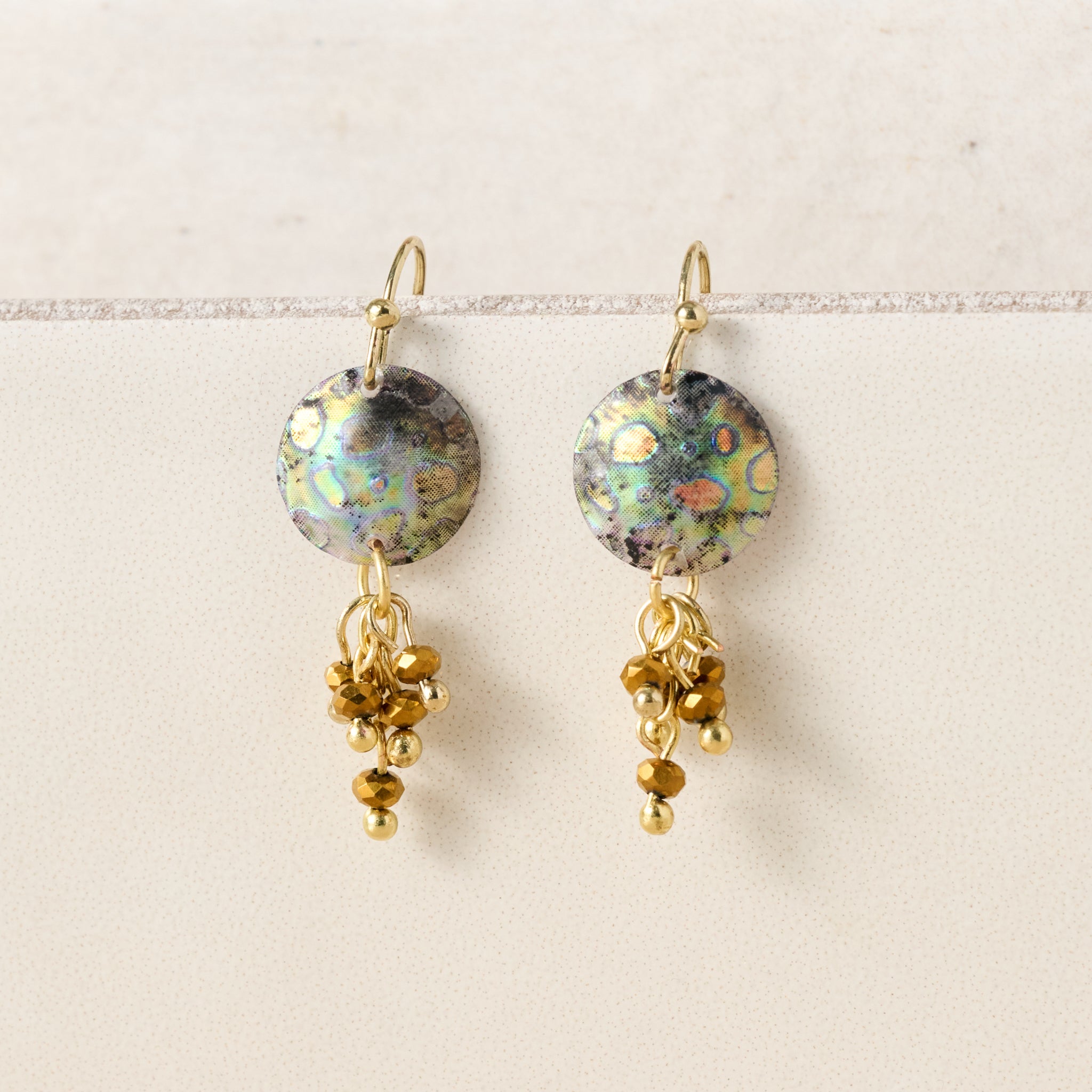 Thanda Sequin & Brass Bead Earrings - Ten Thousand Villages