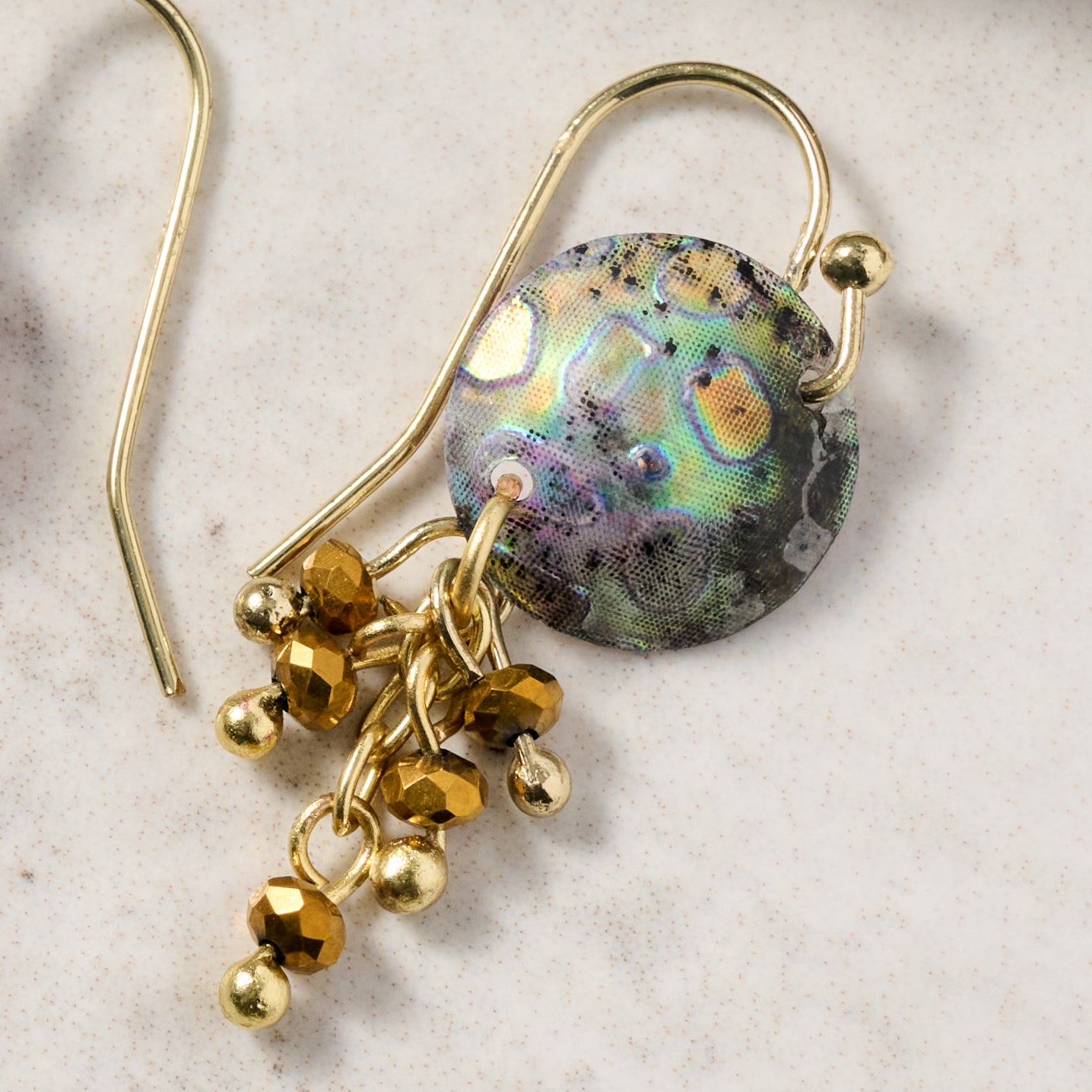 Thanda Sequin & Brass Bead Earrings - Ten Thousand Villages